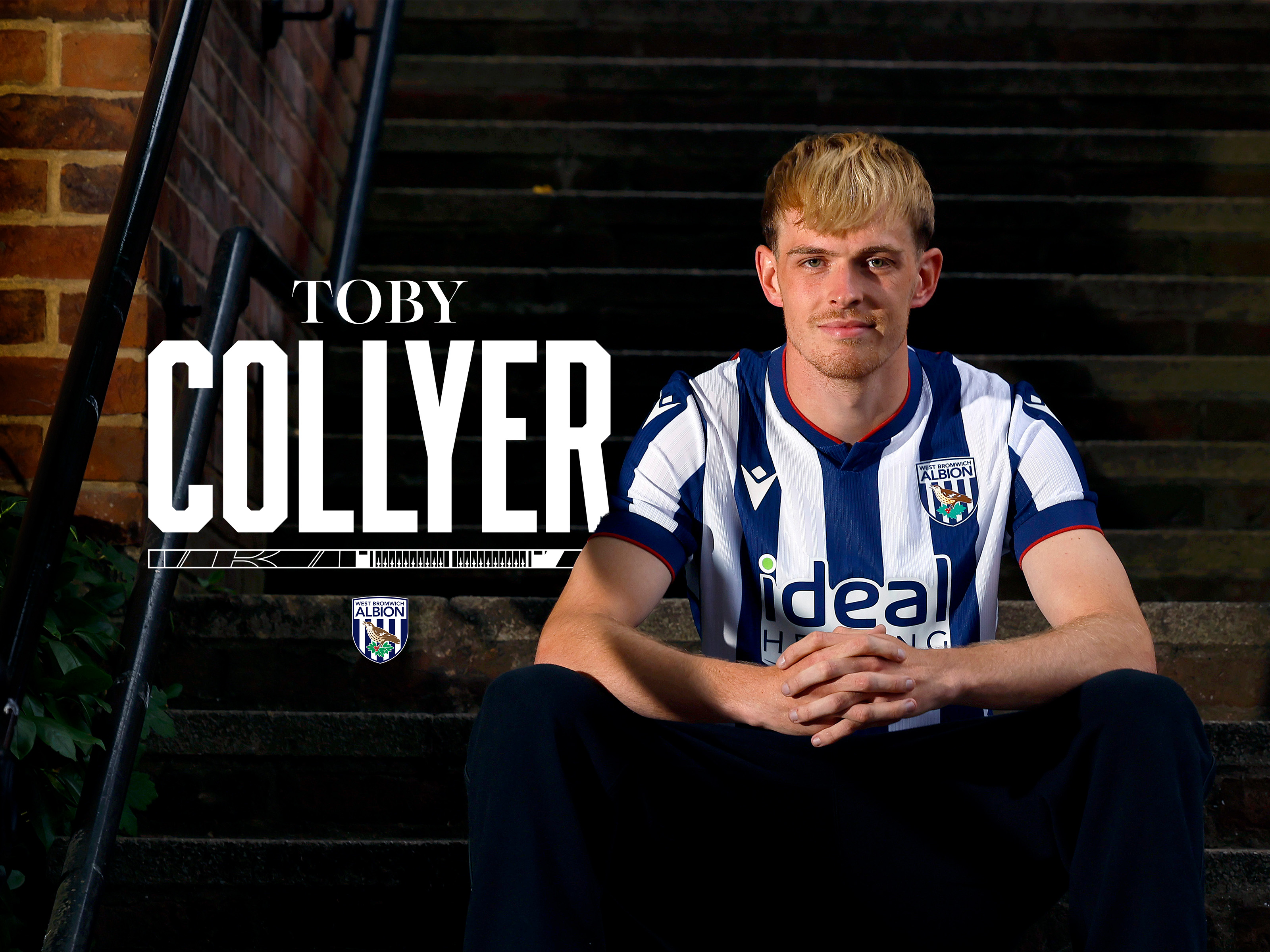A signing graphic featuring new recruit Toby Collyer
