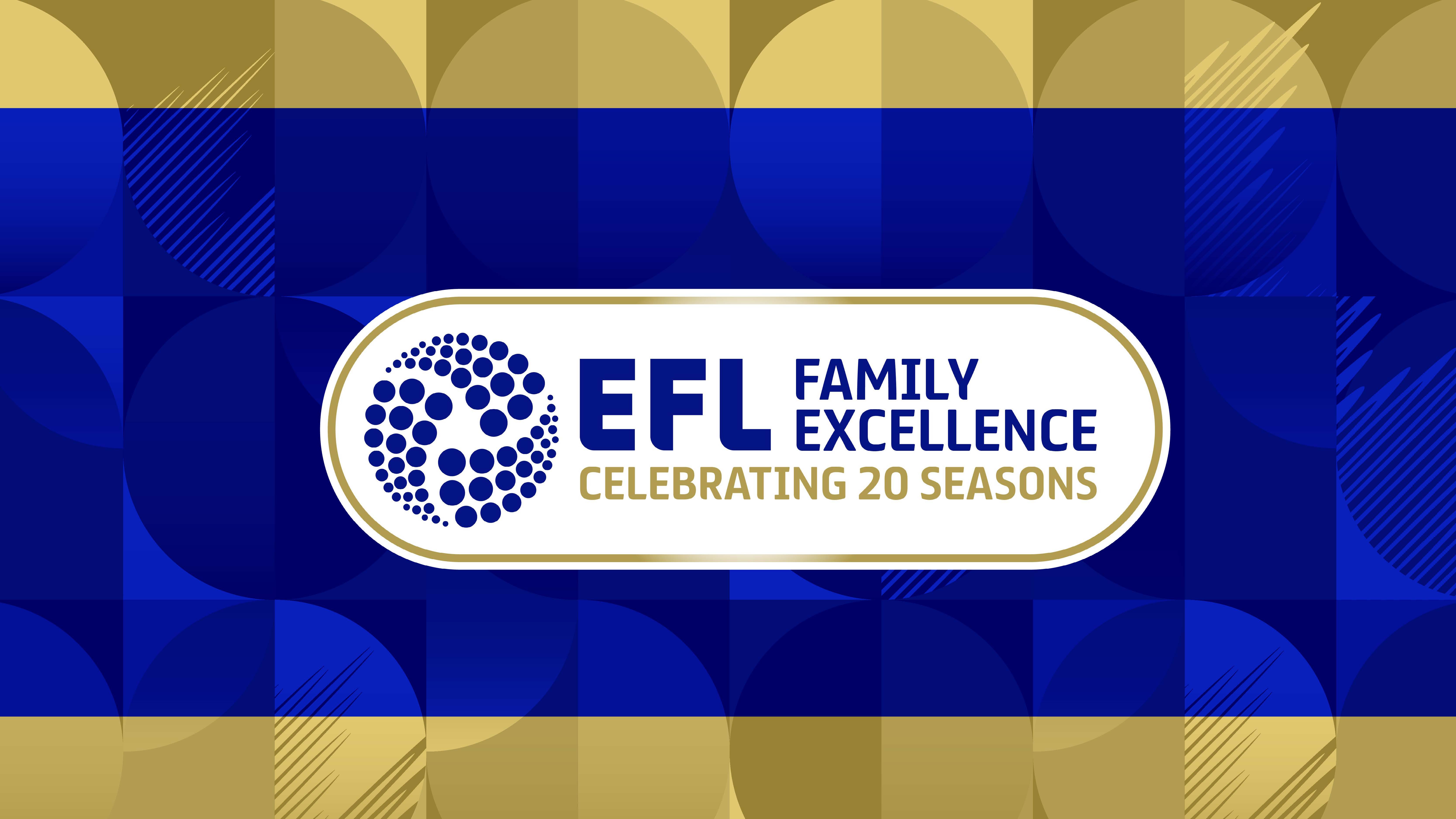 A graphic for the 20th anniversary of EFL Family Excellence