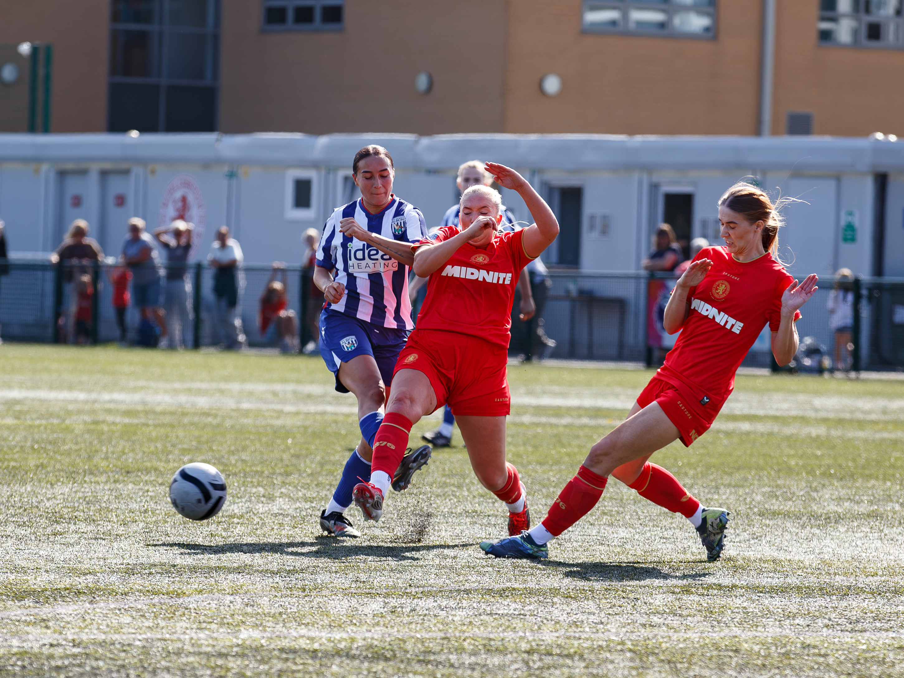 Rhianne Rush in action against Middlesbrough