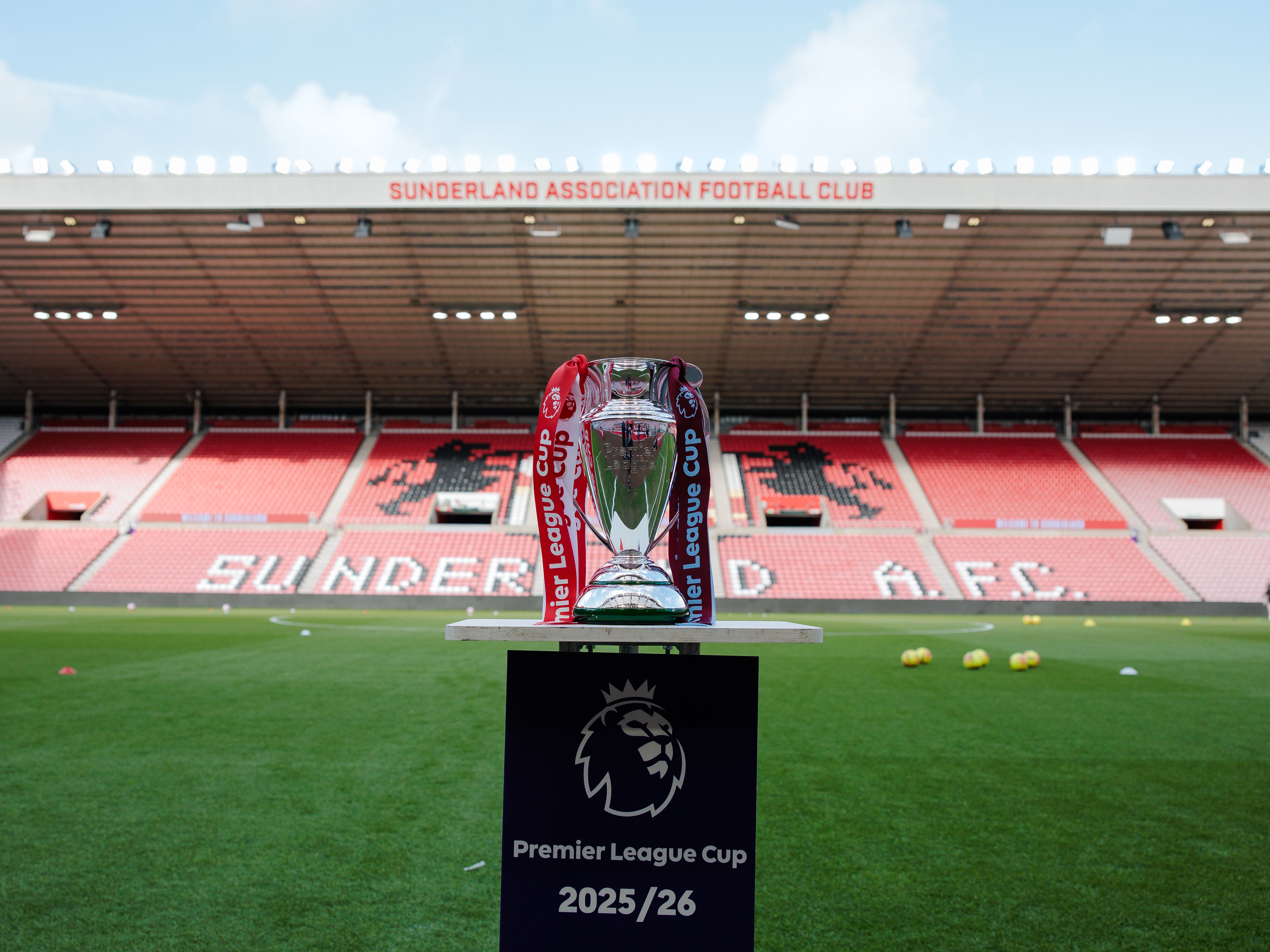 A photo of the u21 Premier League Cup trophy