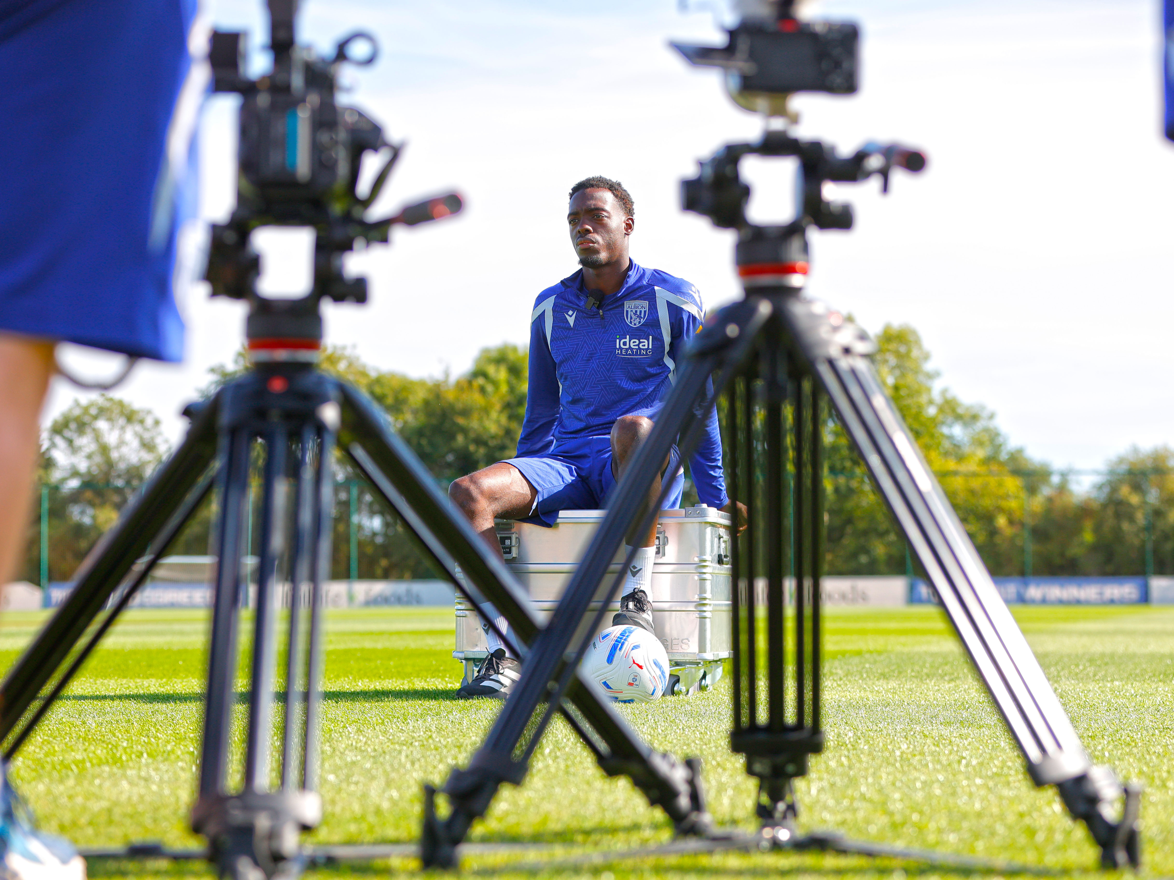 An image of Rabby Nzingoula doing his first WBA TV interview