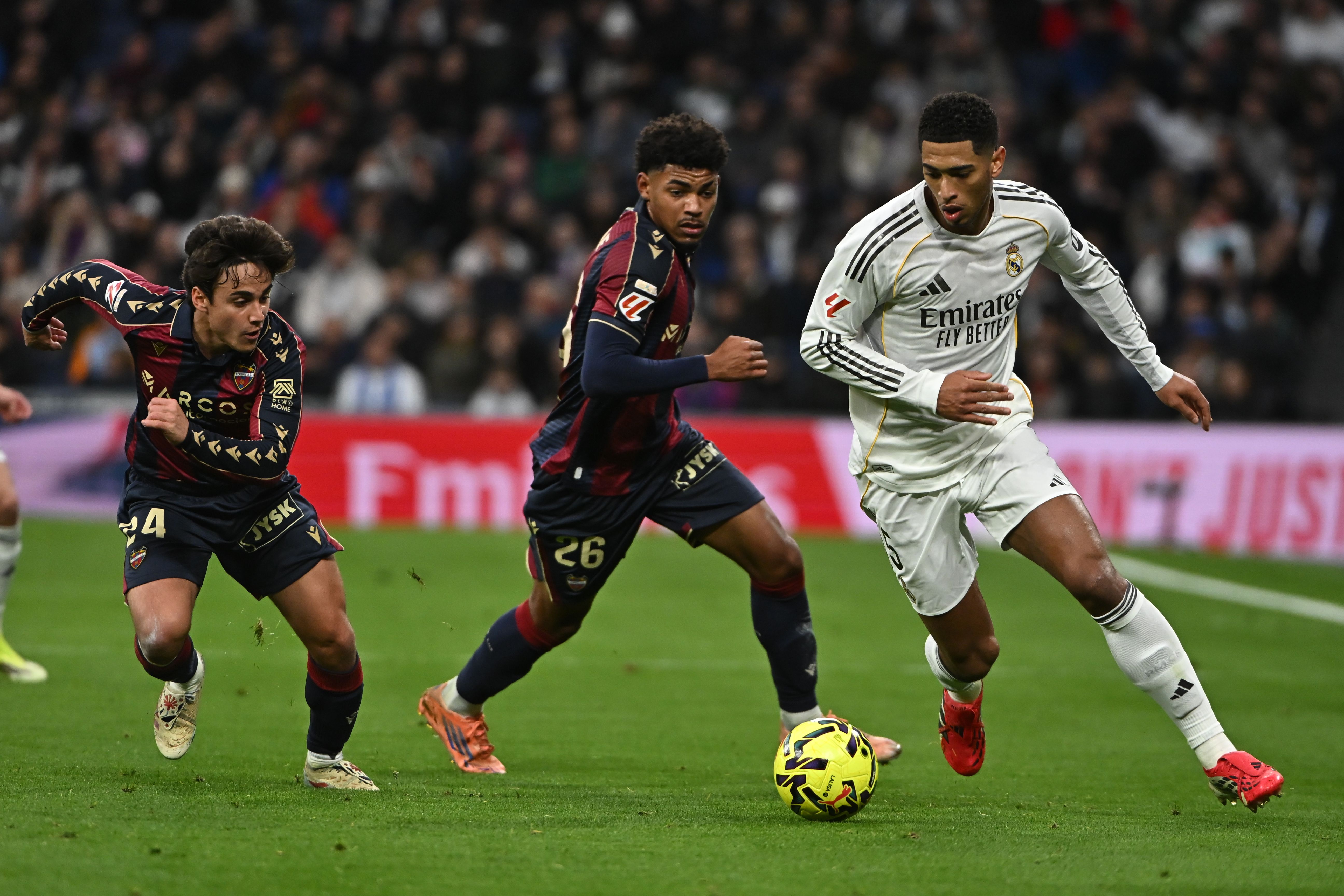 Kareem Tunde in action against Real Madrid.