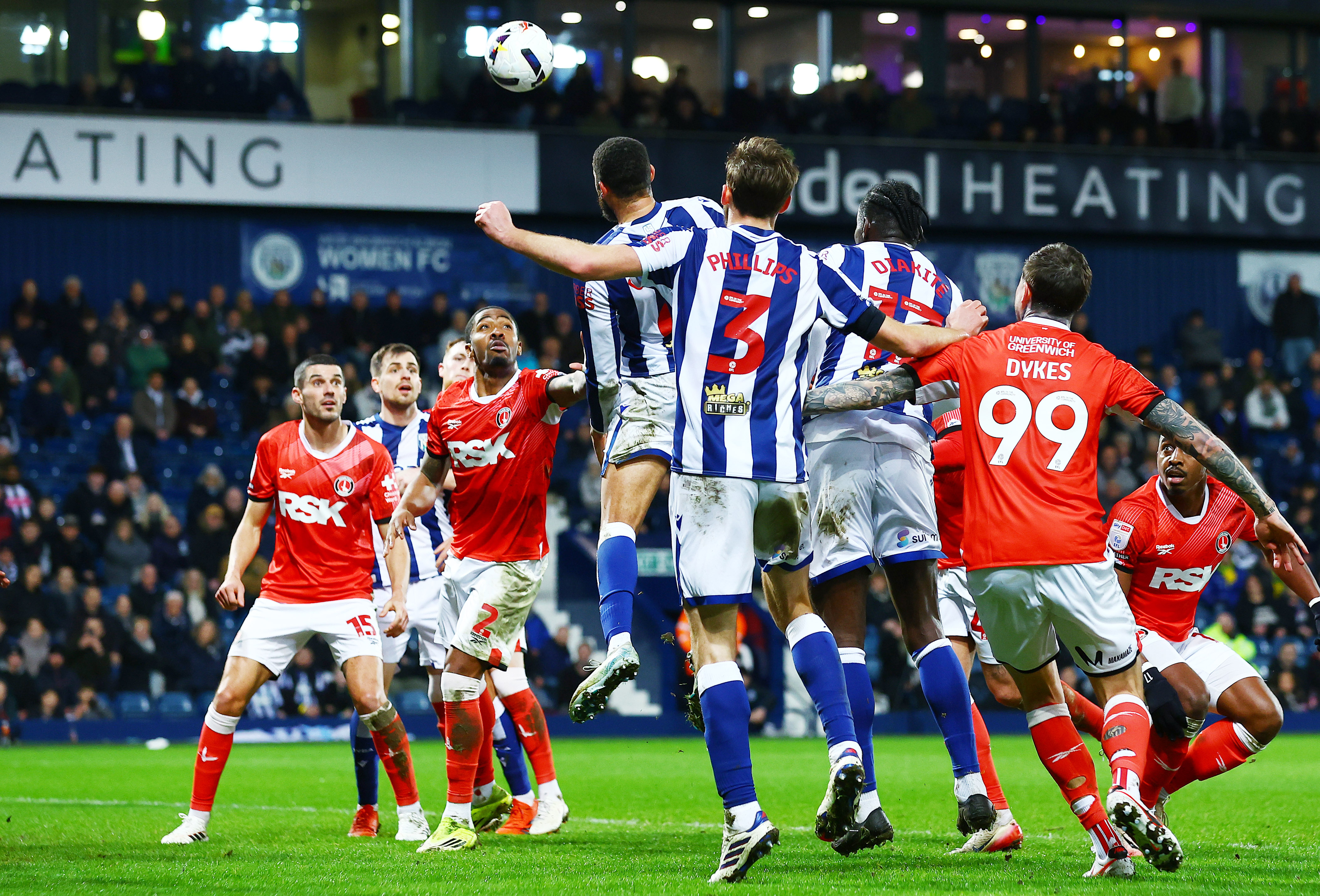 George Campbell scores against Charlton in February