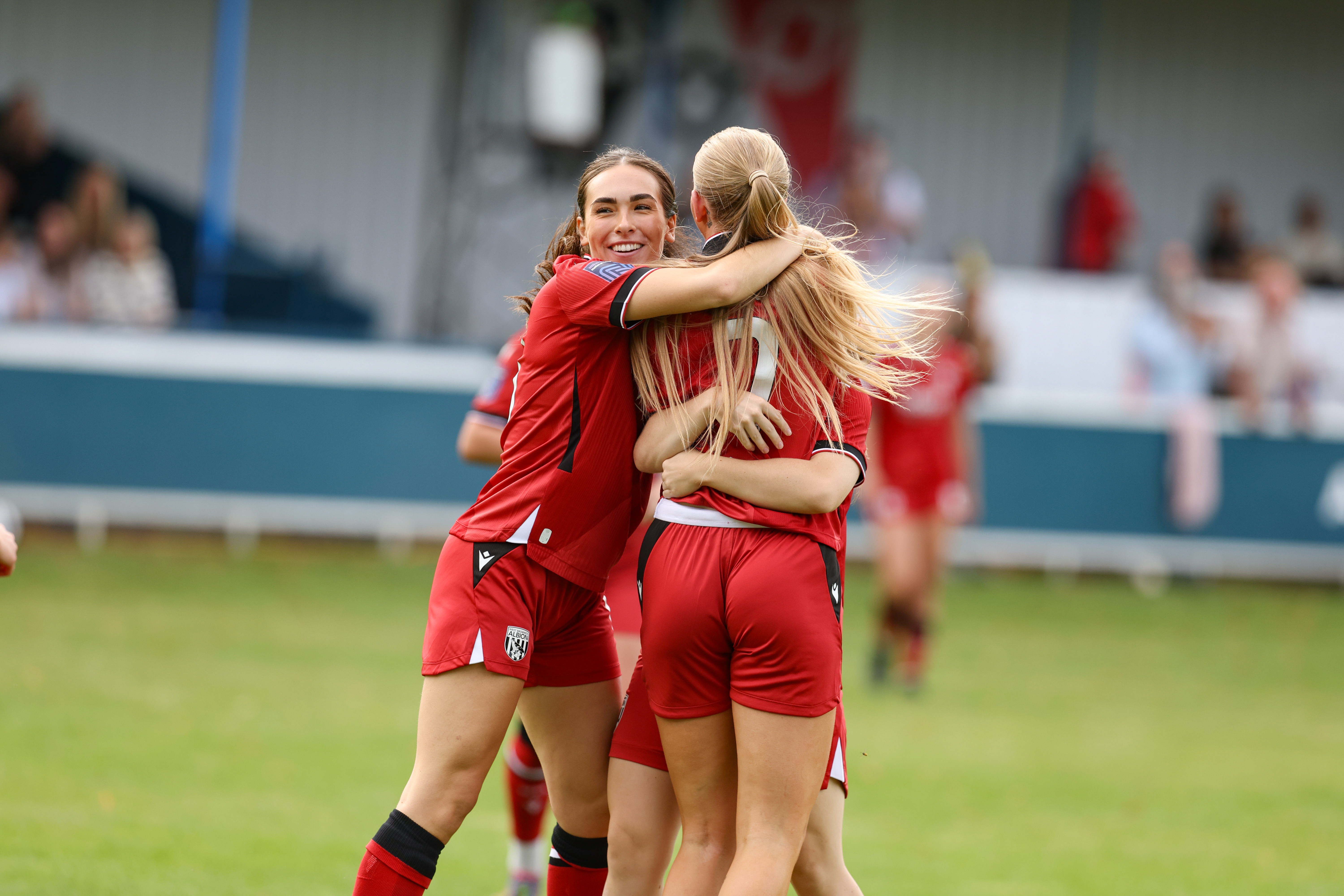 Albion celebrating against Lye Town.