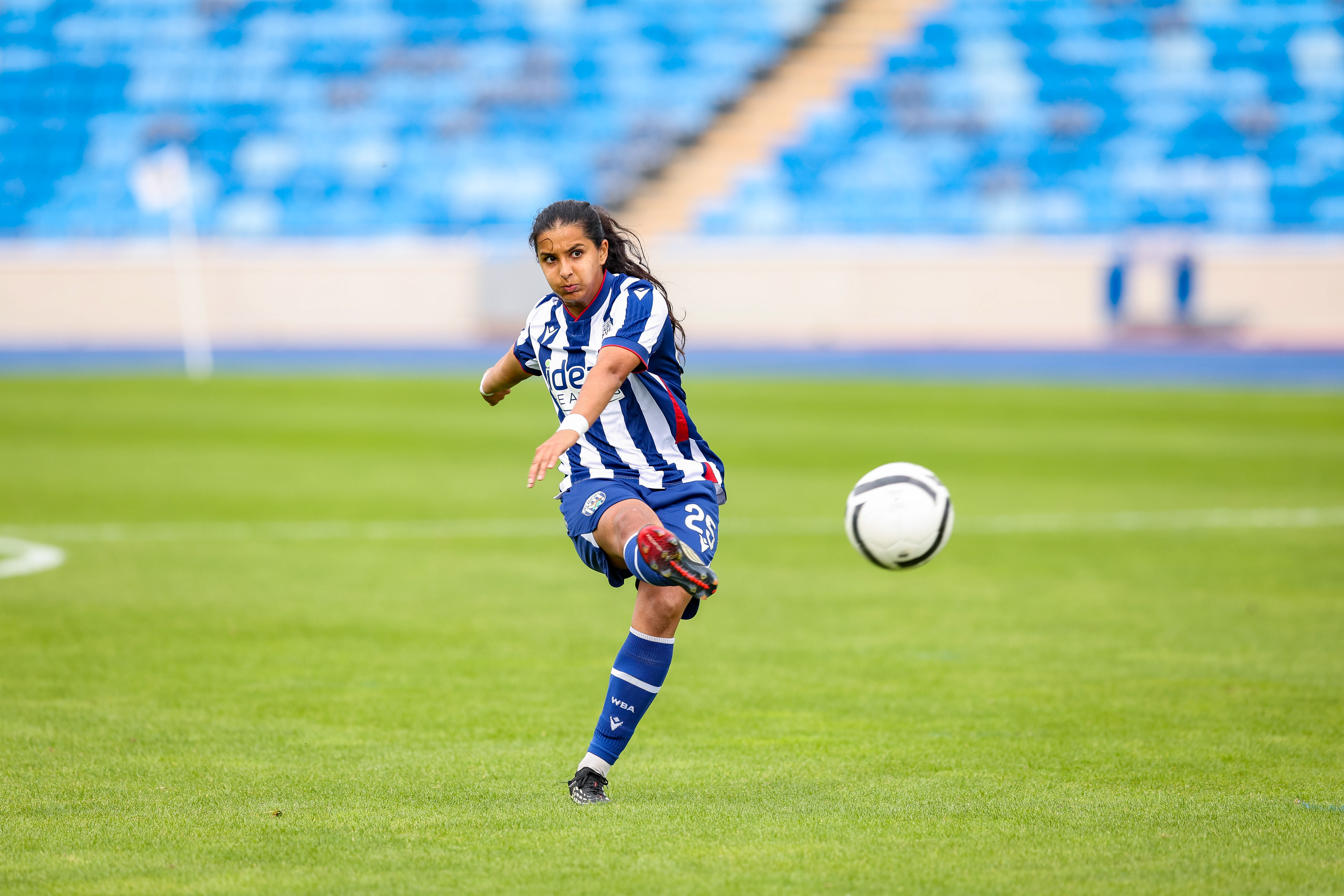 Riya Mannu in action against Sporting Khalsa.