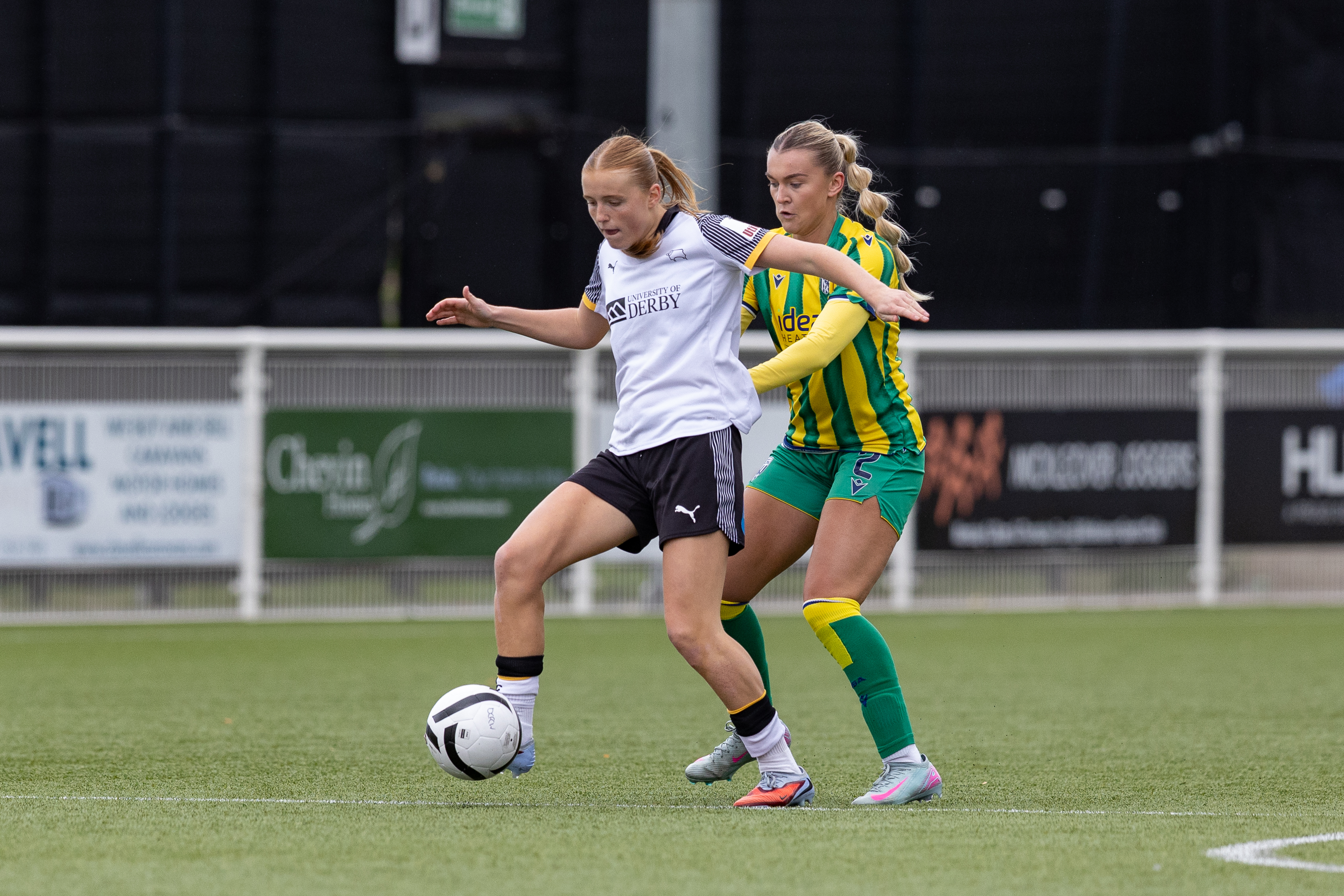 Derby County in action against Albion.