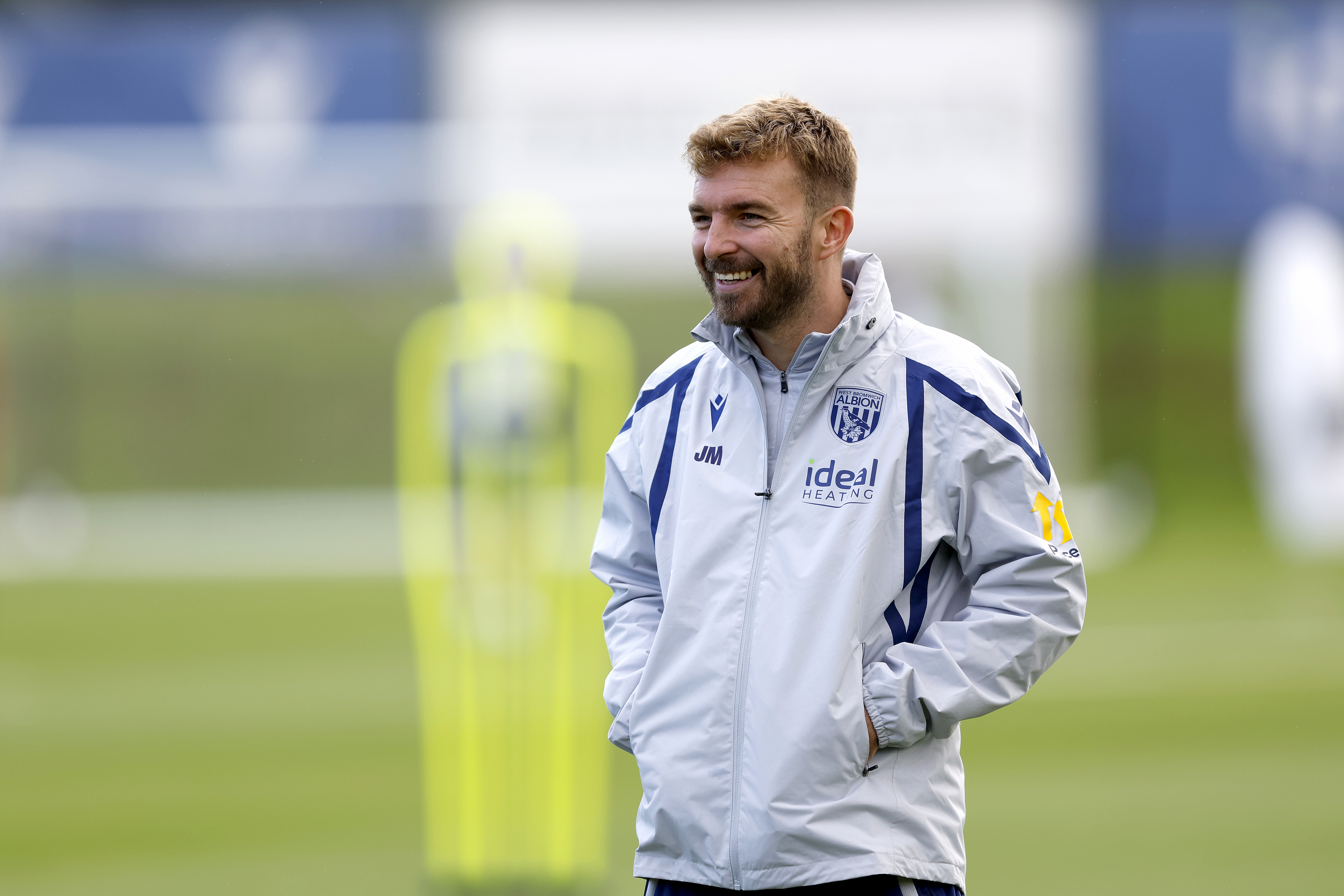 James Morrison smiling during a training session