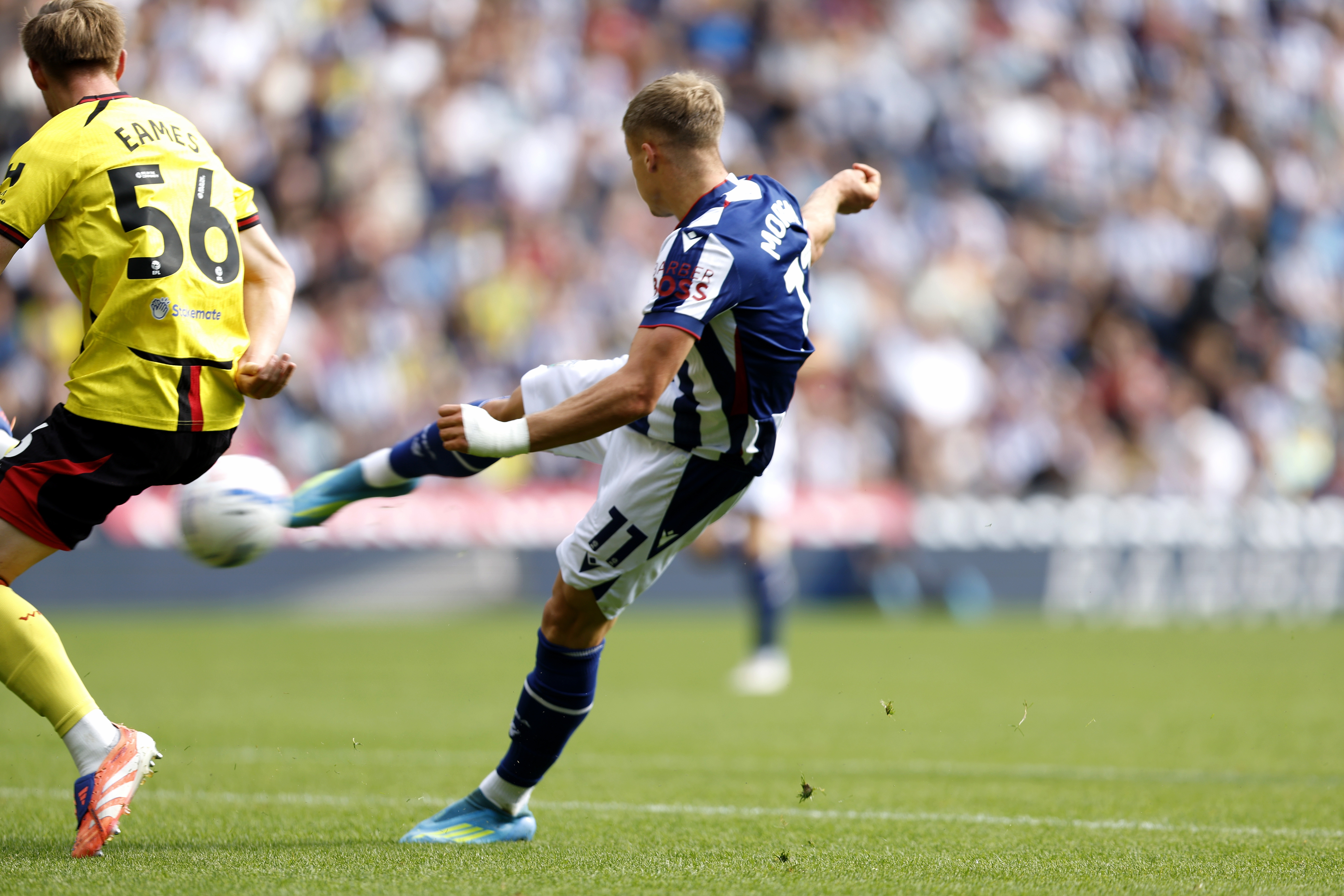 JJ Morgan has a shot against Watford