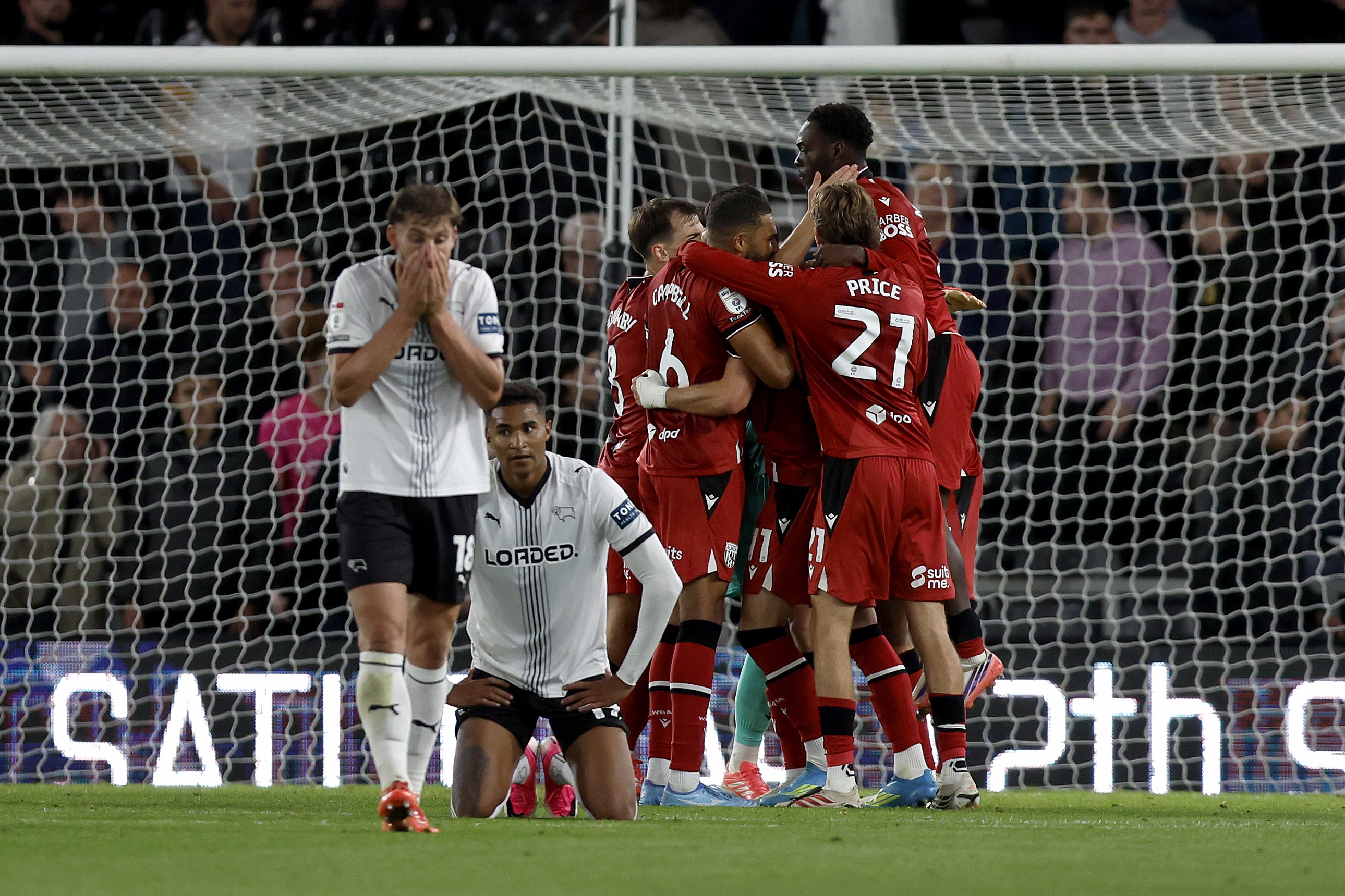 Albion celebrate at full-time