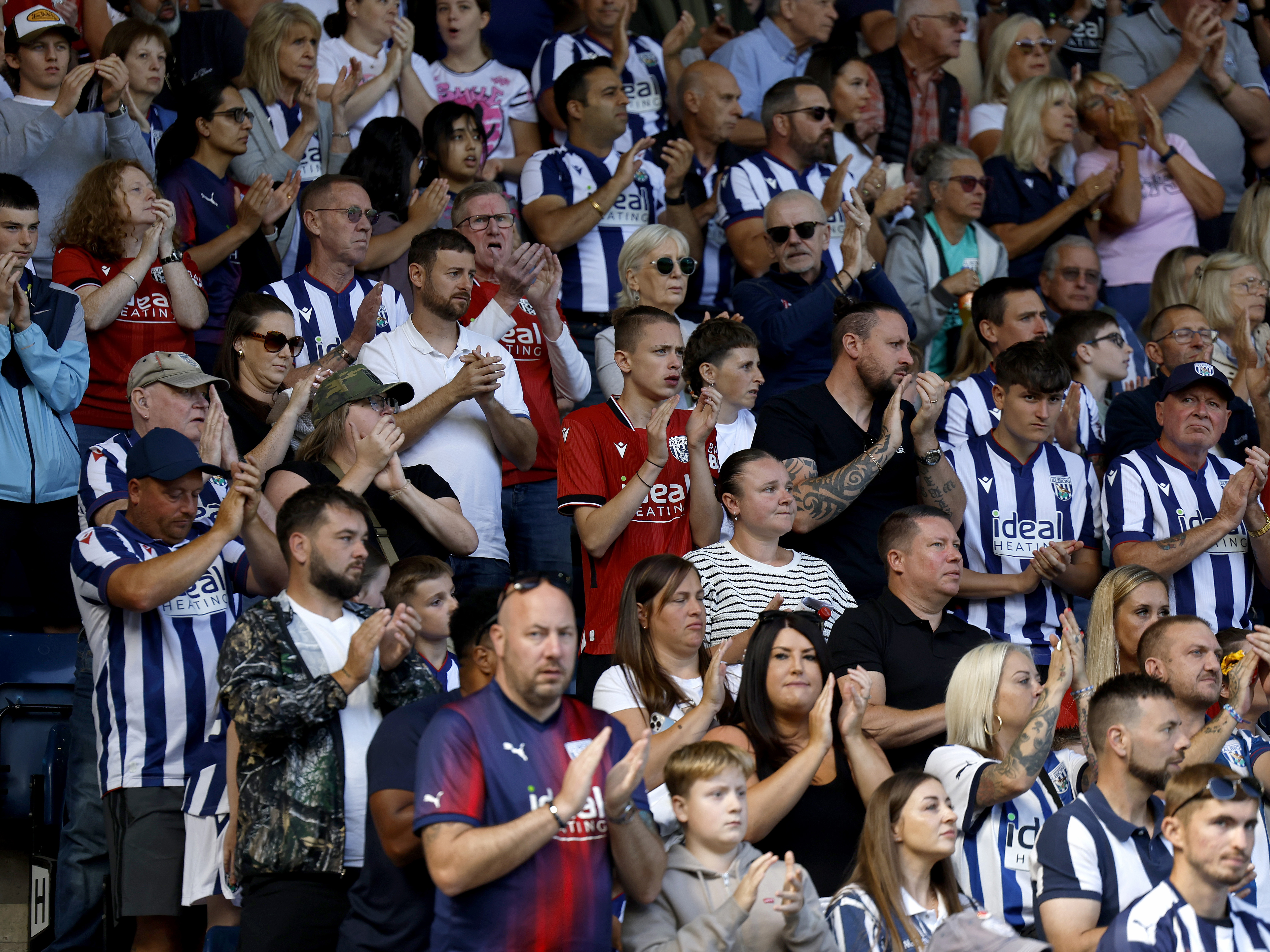 An image of Albion supporters at The Hawthorns