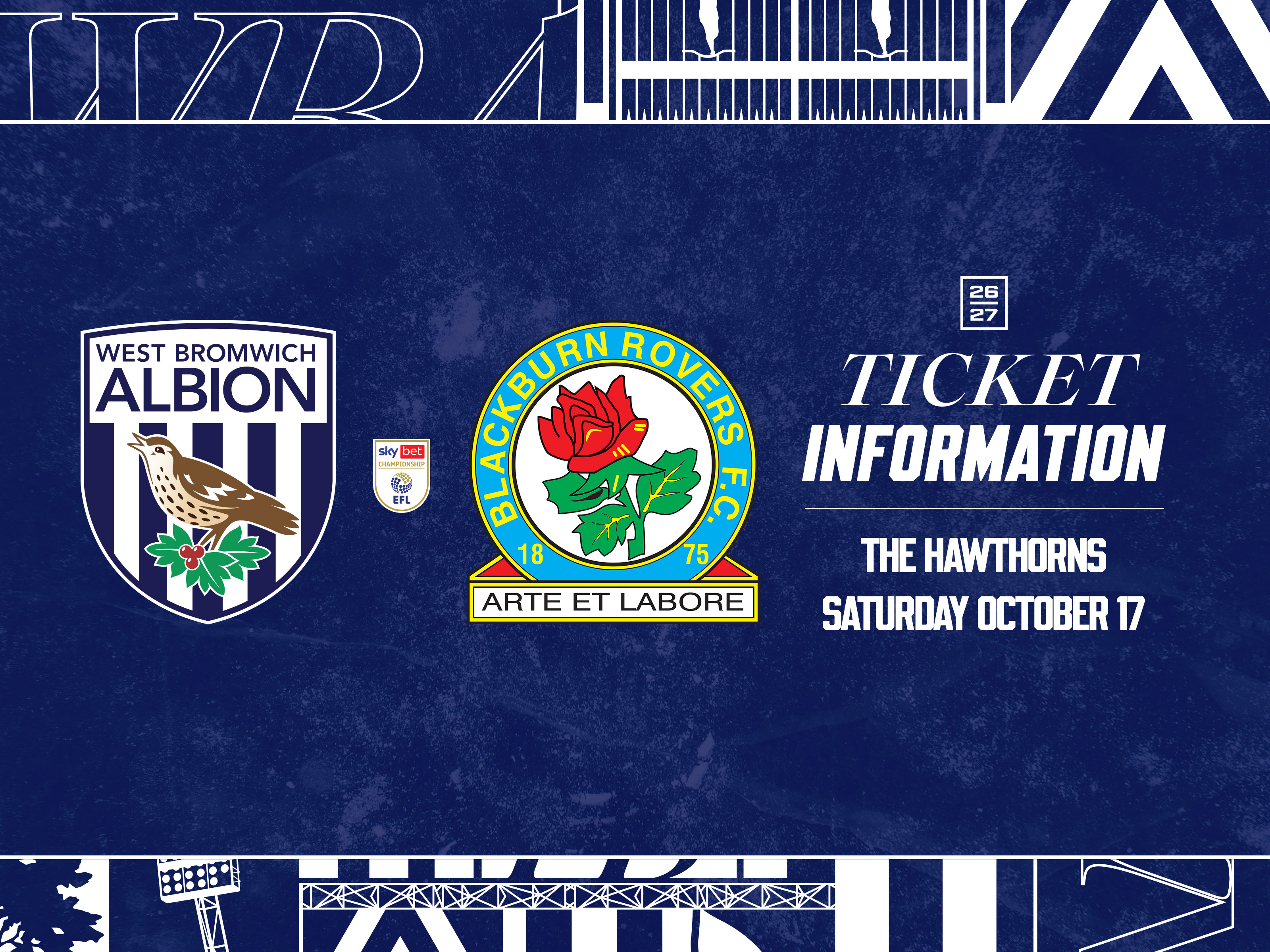 A ticket graphic for Blackburn