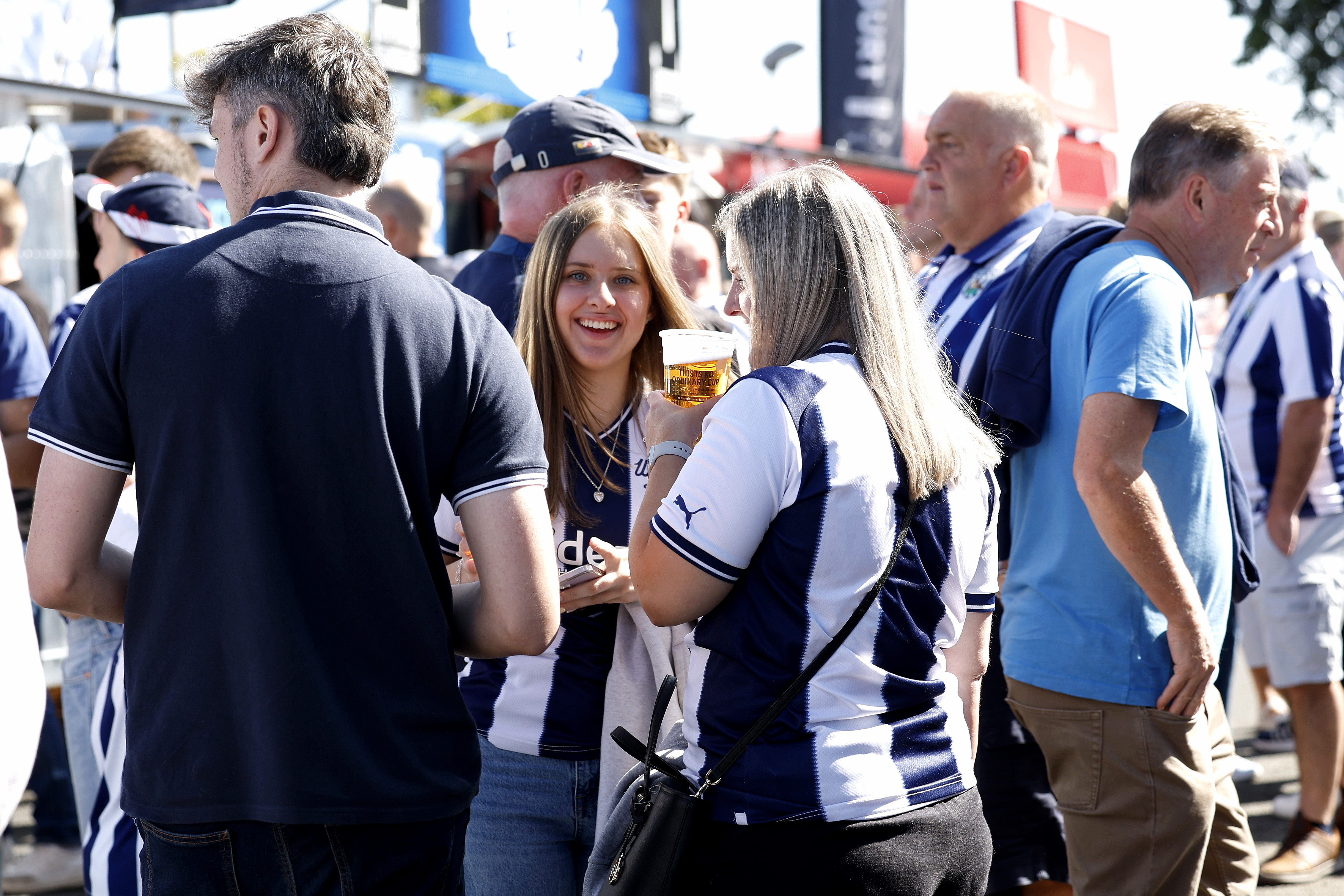 WBA fans in the Fan Zone
