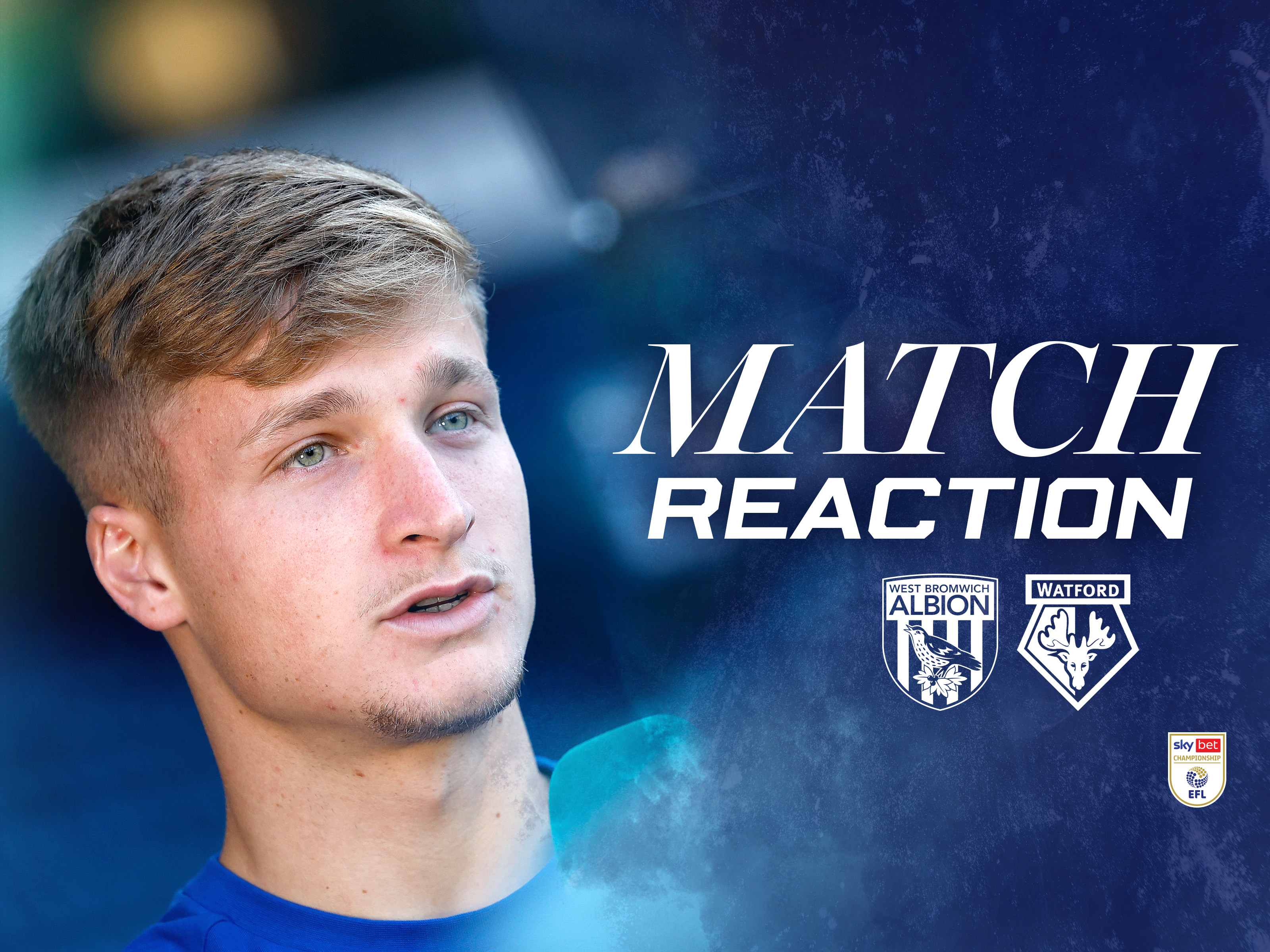 A graphic for JJ Morgan's post-match interview