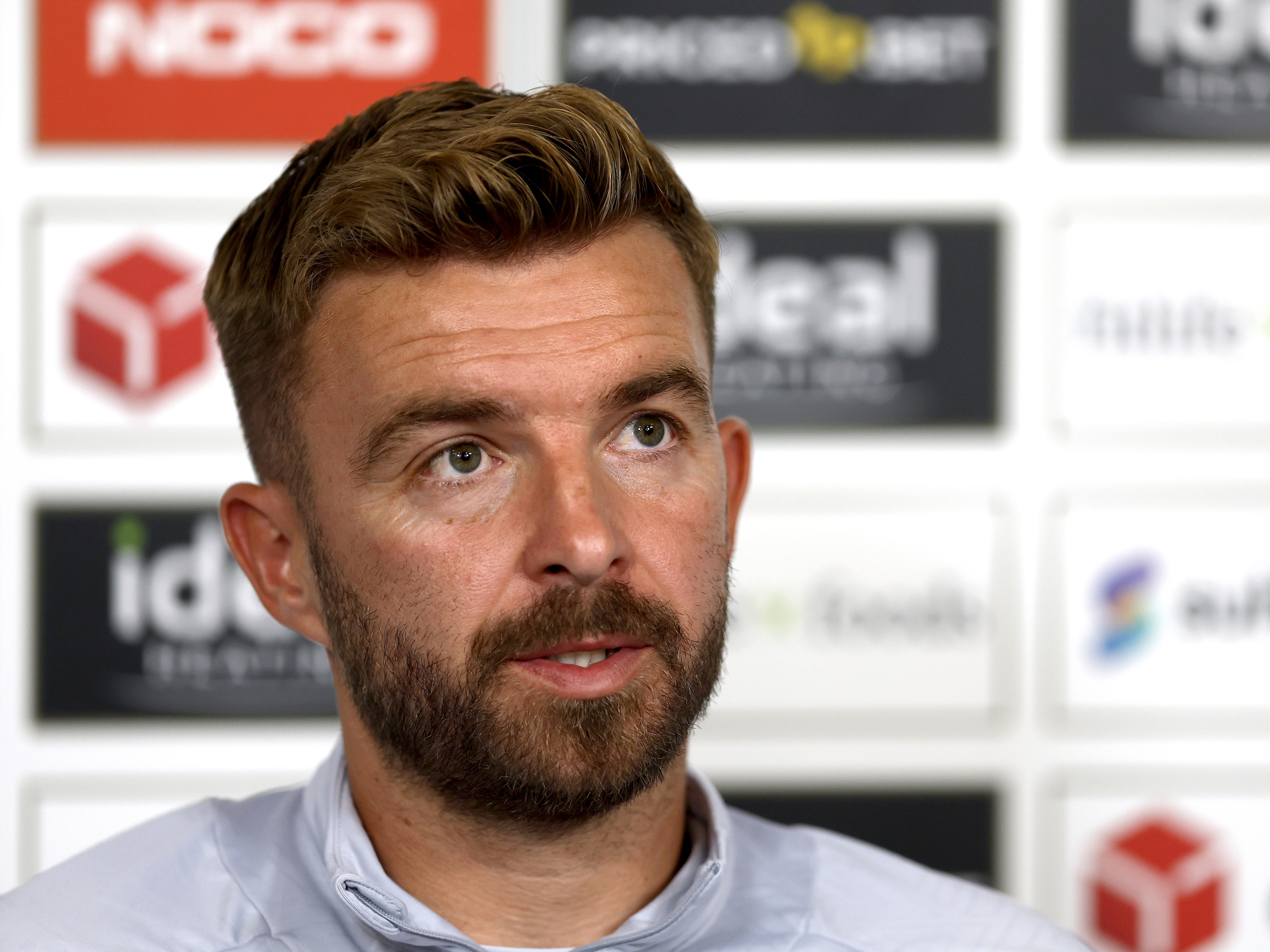 James Morrison speaking in a press conference 