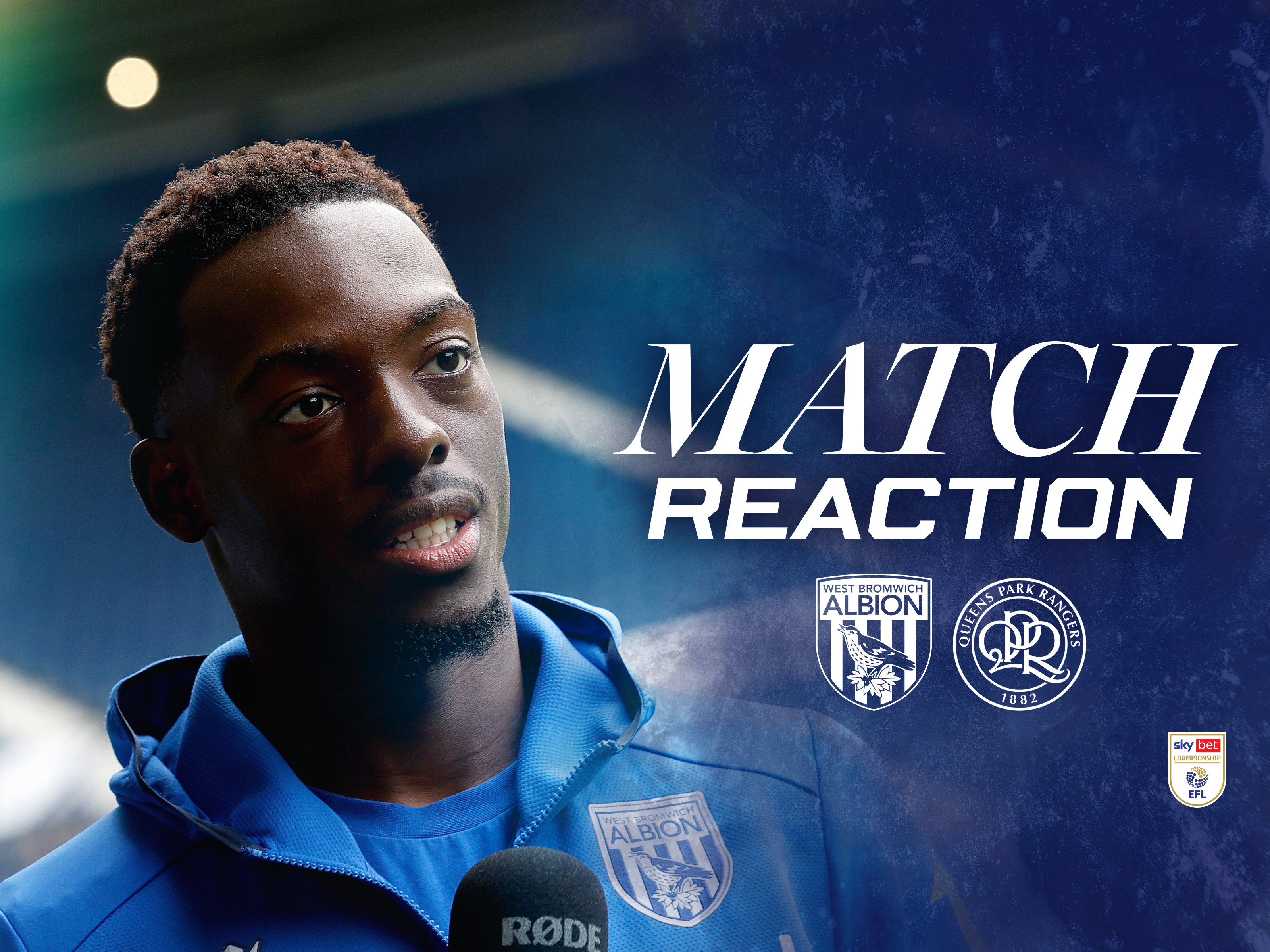 Rabby Nzingoula is interviewed after WBA's draw with QPR 
