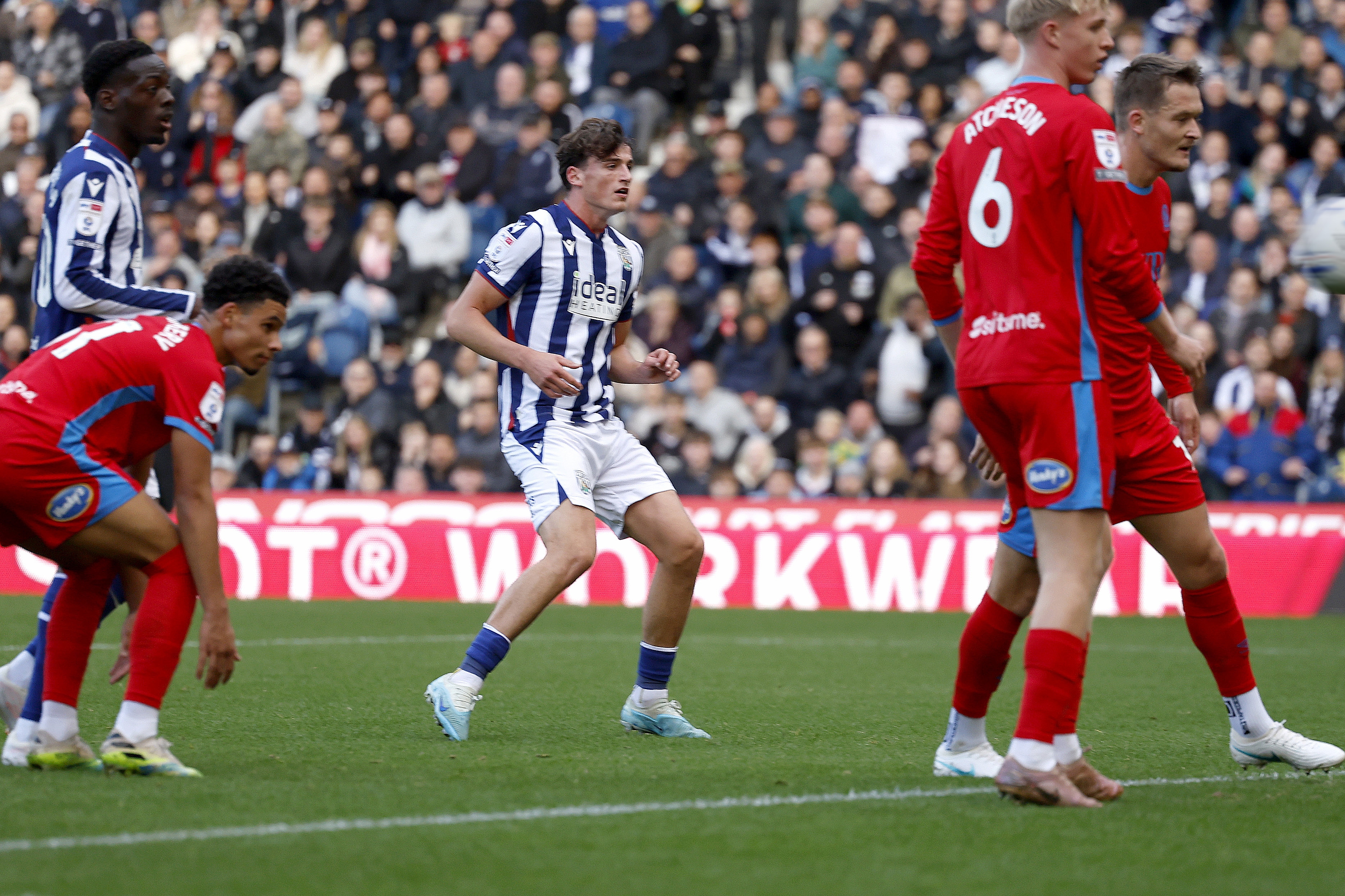 Barney Stewart scores his first goal for Albion
