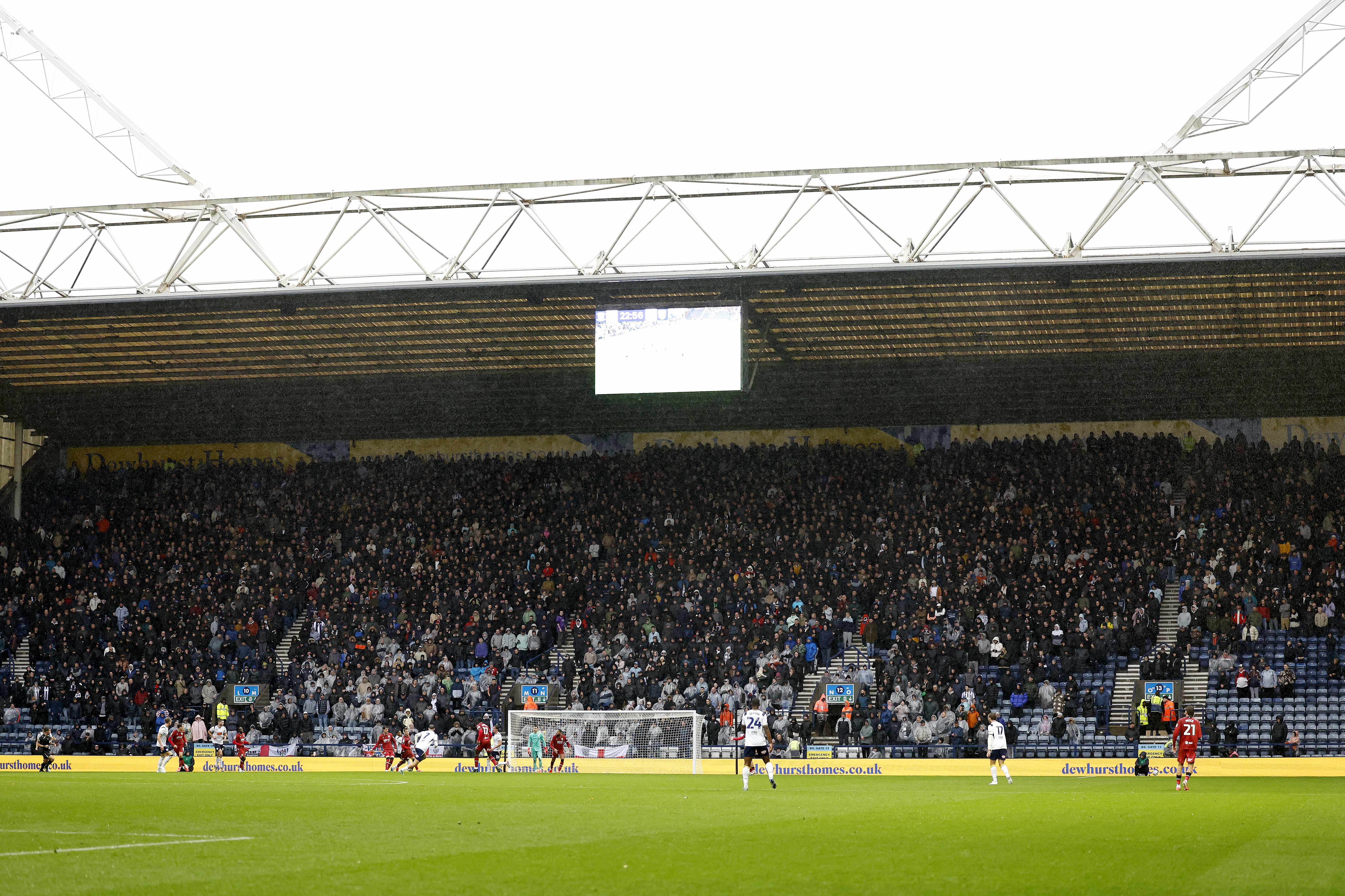The away end at Preston