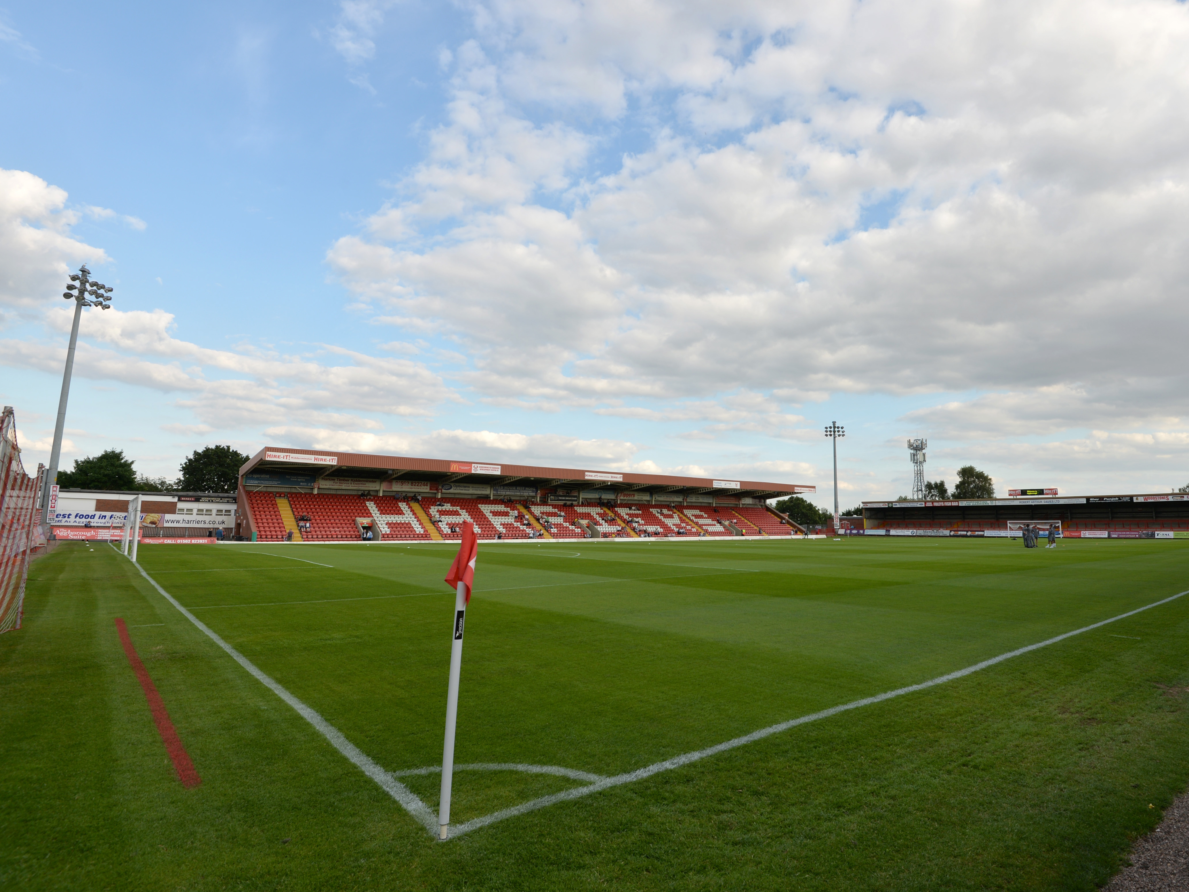 A general view photo of Kidderminster Harriers' Aggborough Stadium
