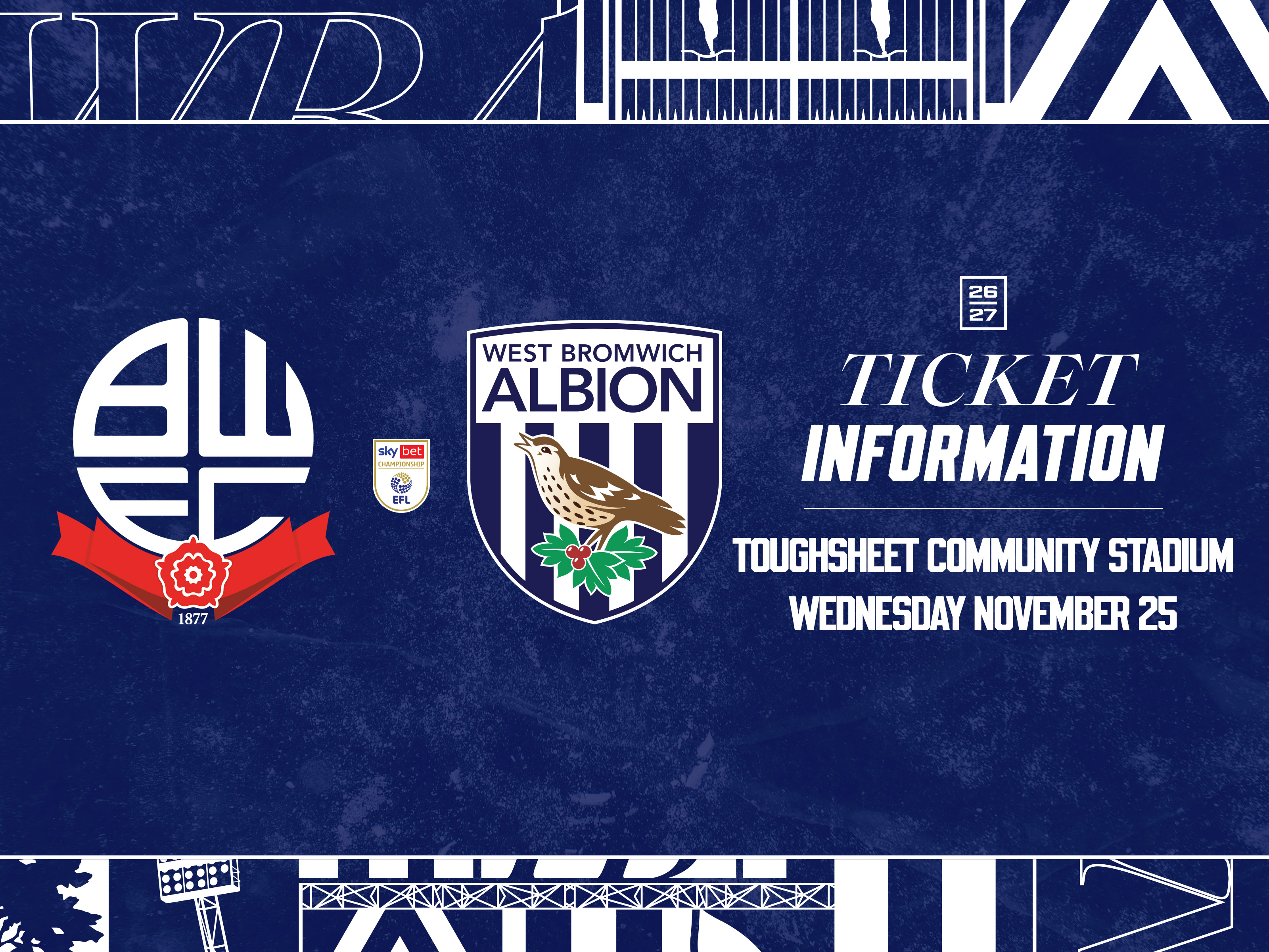 A ticket graphic for Bolton