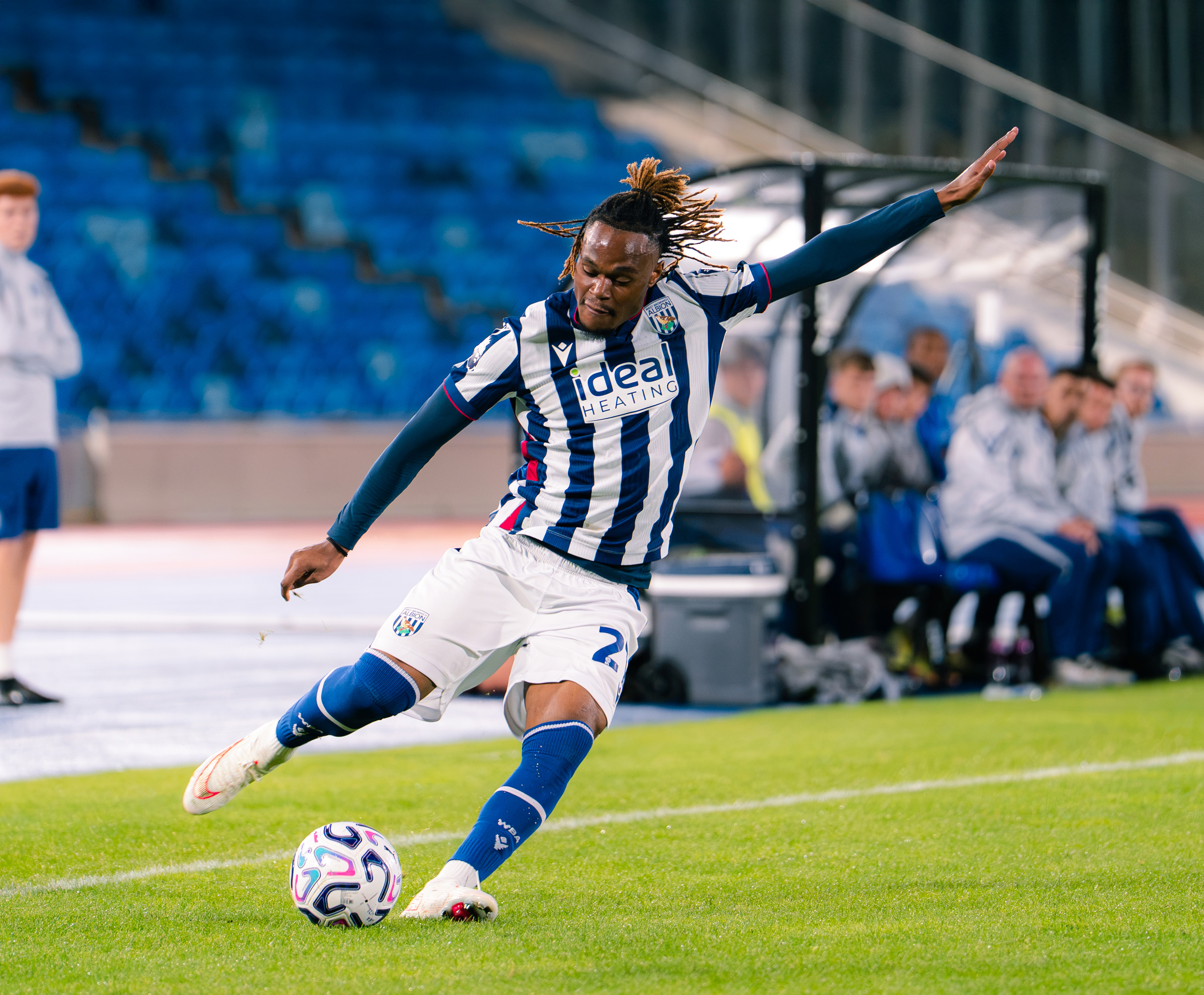 A photo of Albion U21 attacker Nathan Dlamini