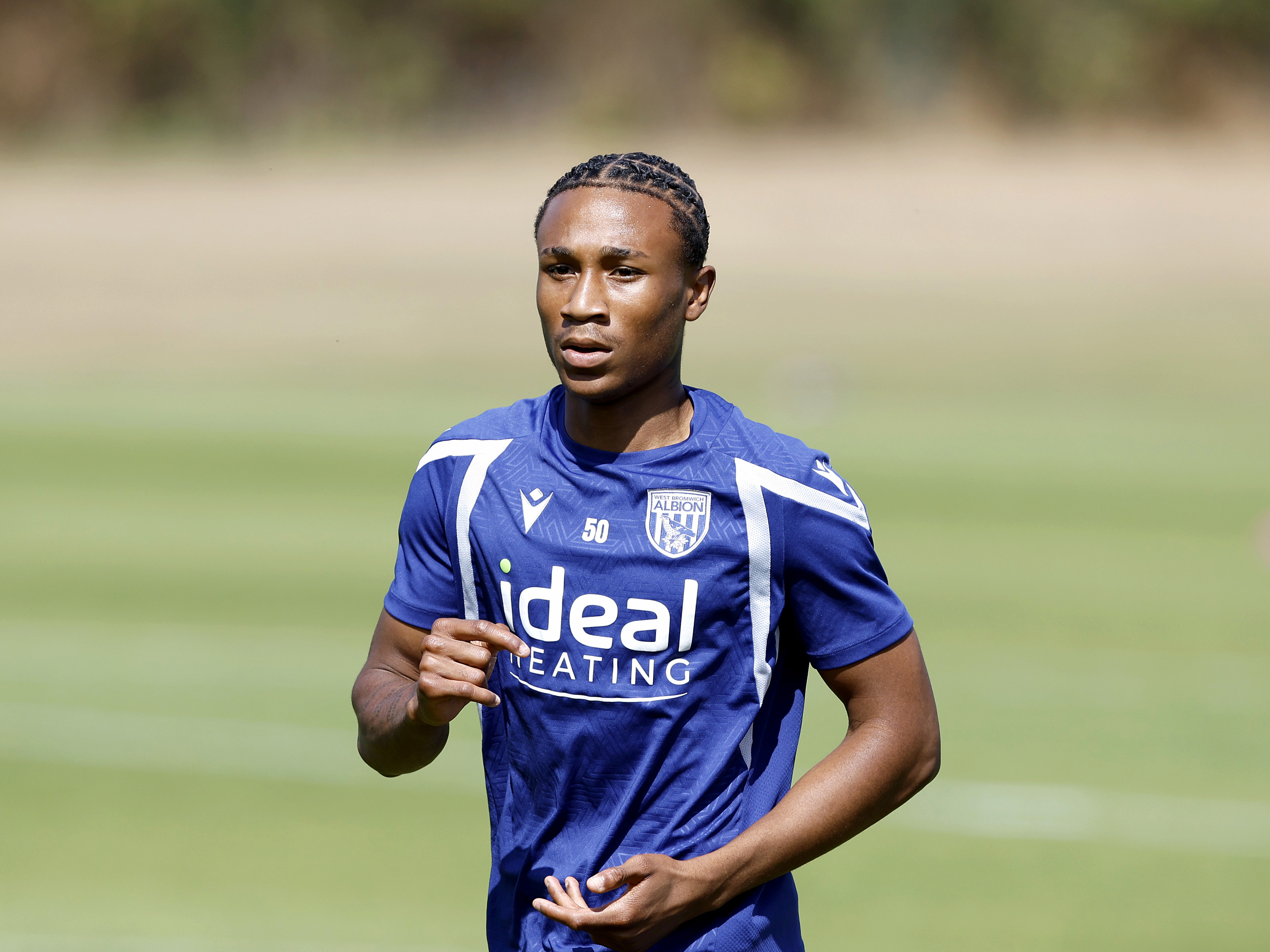 Jaiden Francis-Caesar during a training session