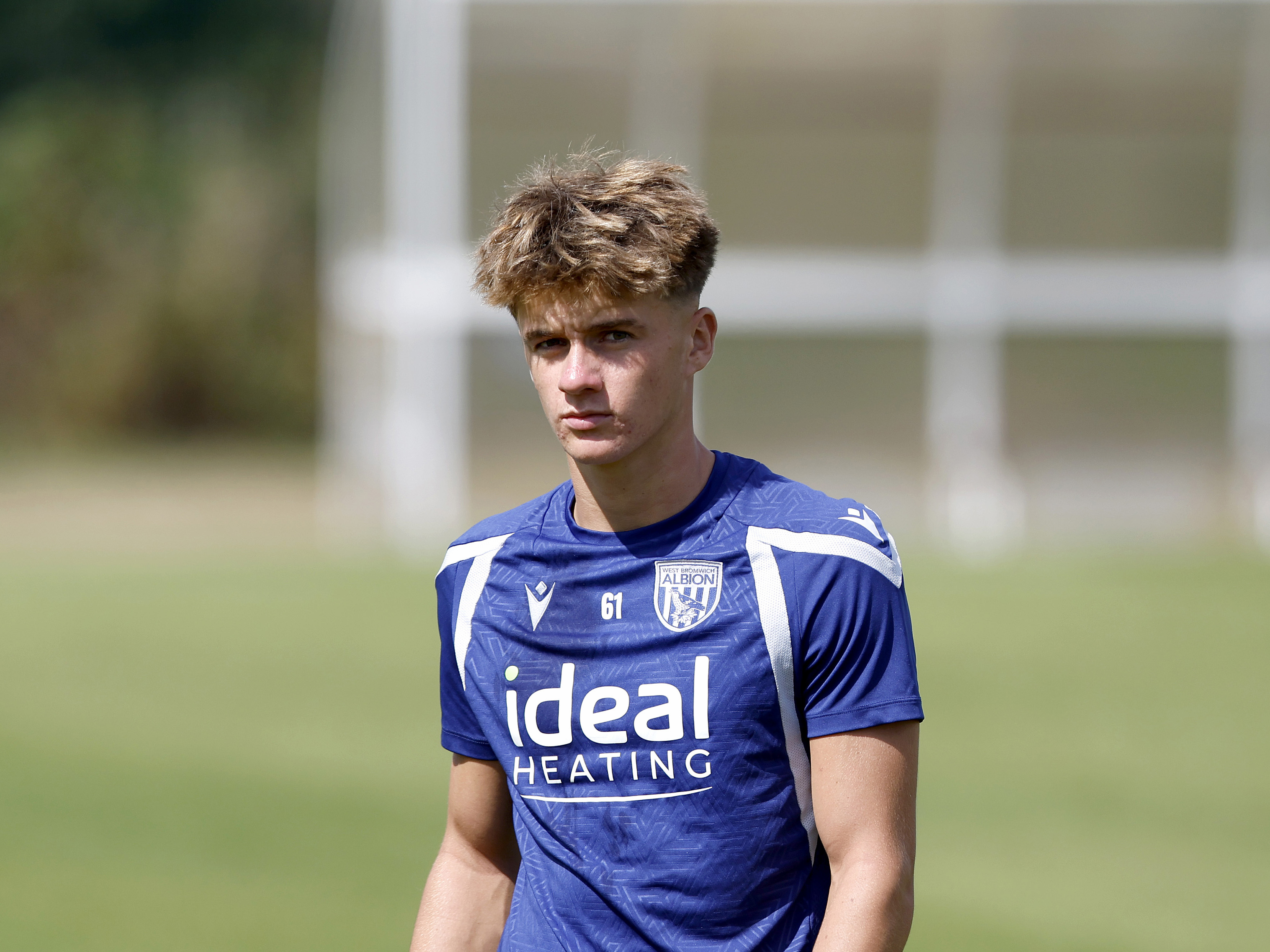 A photo of Albion U18 forward Harry French in training 