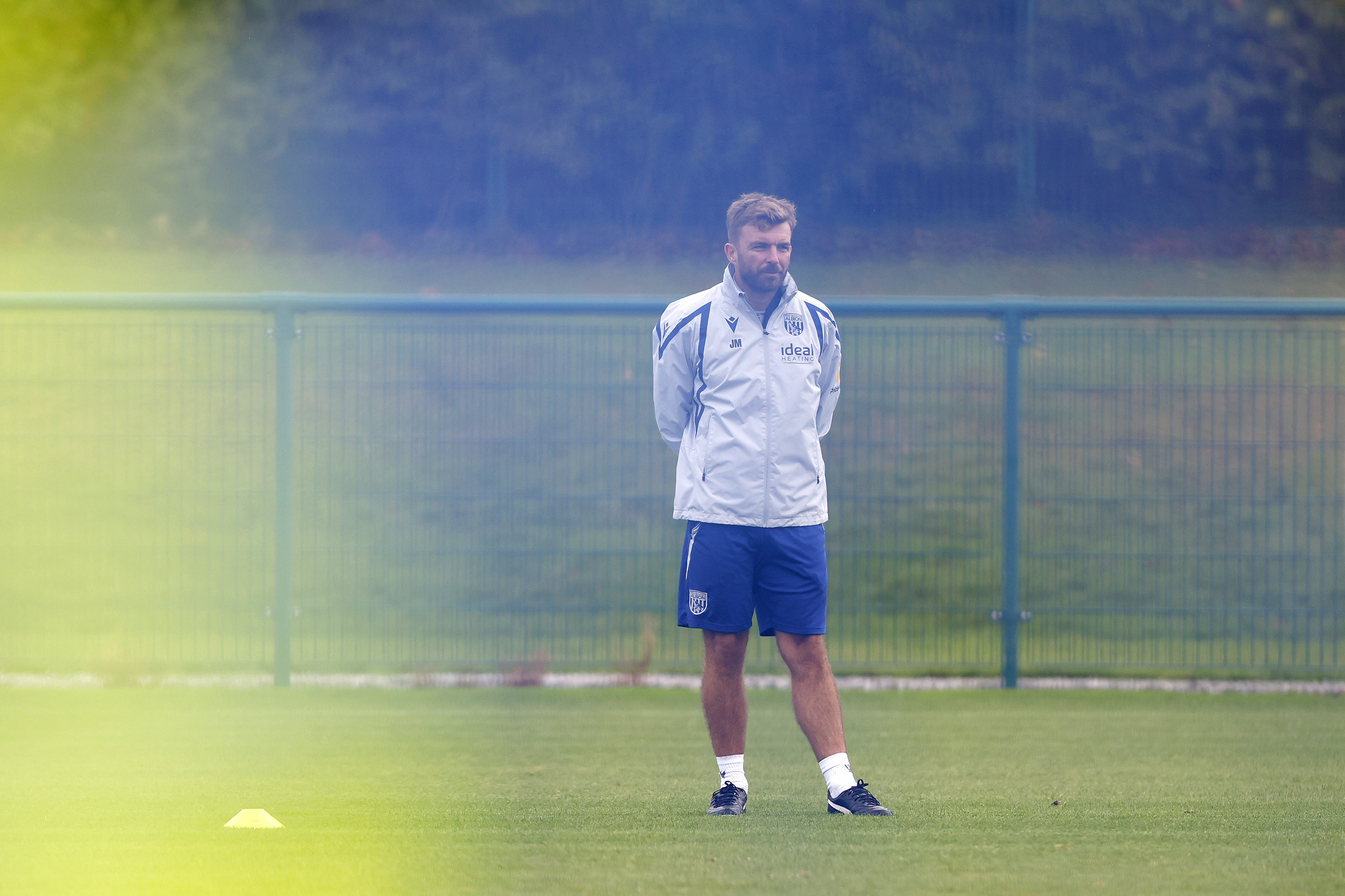 James Morrison watches training