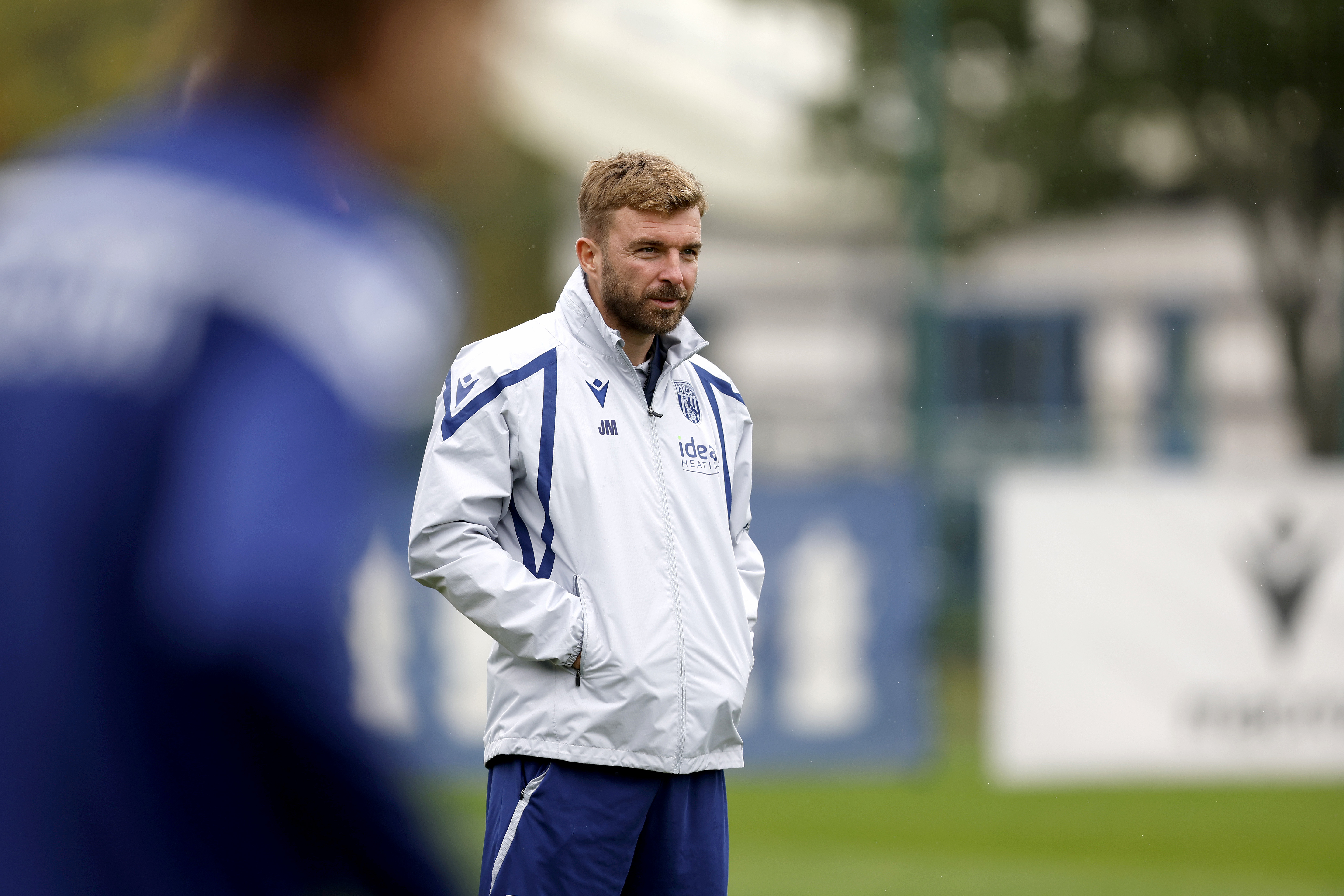 James Morrison watching a training session
