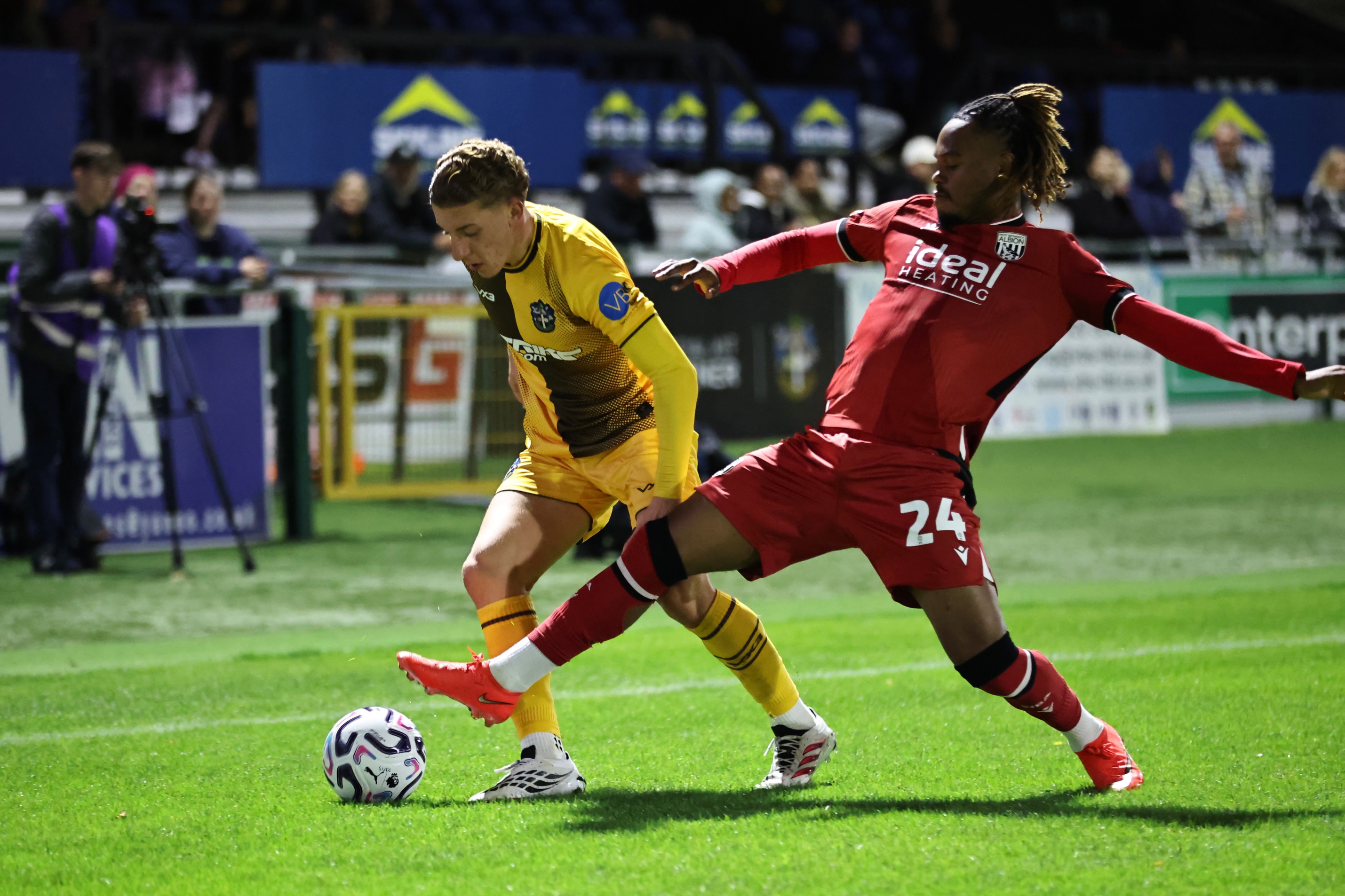 Nathan Dlamini in action against Sutton United.