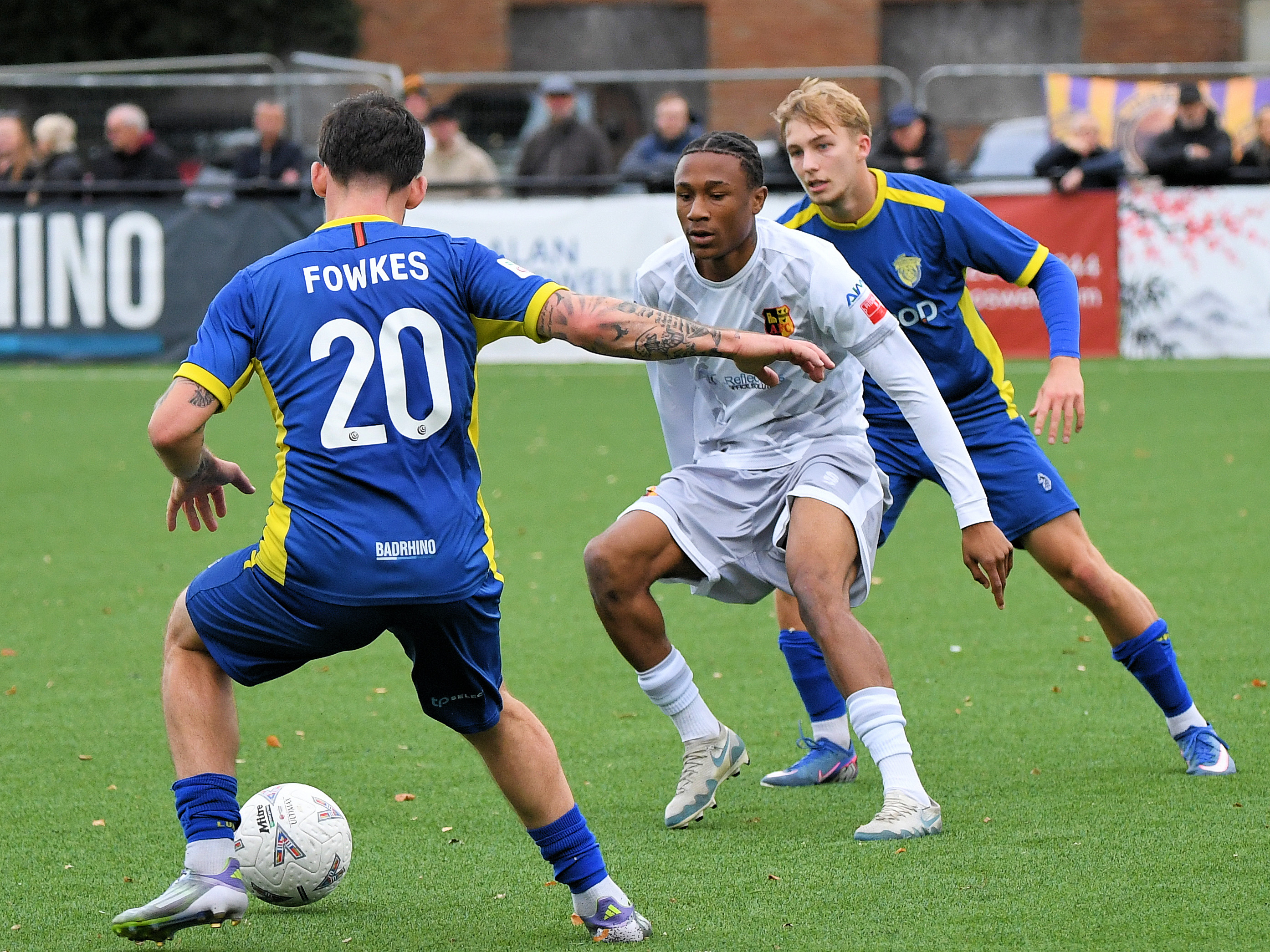 A photo of Albion youngster Jaiden Francis-Caesar in action for loan club Alvechurch