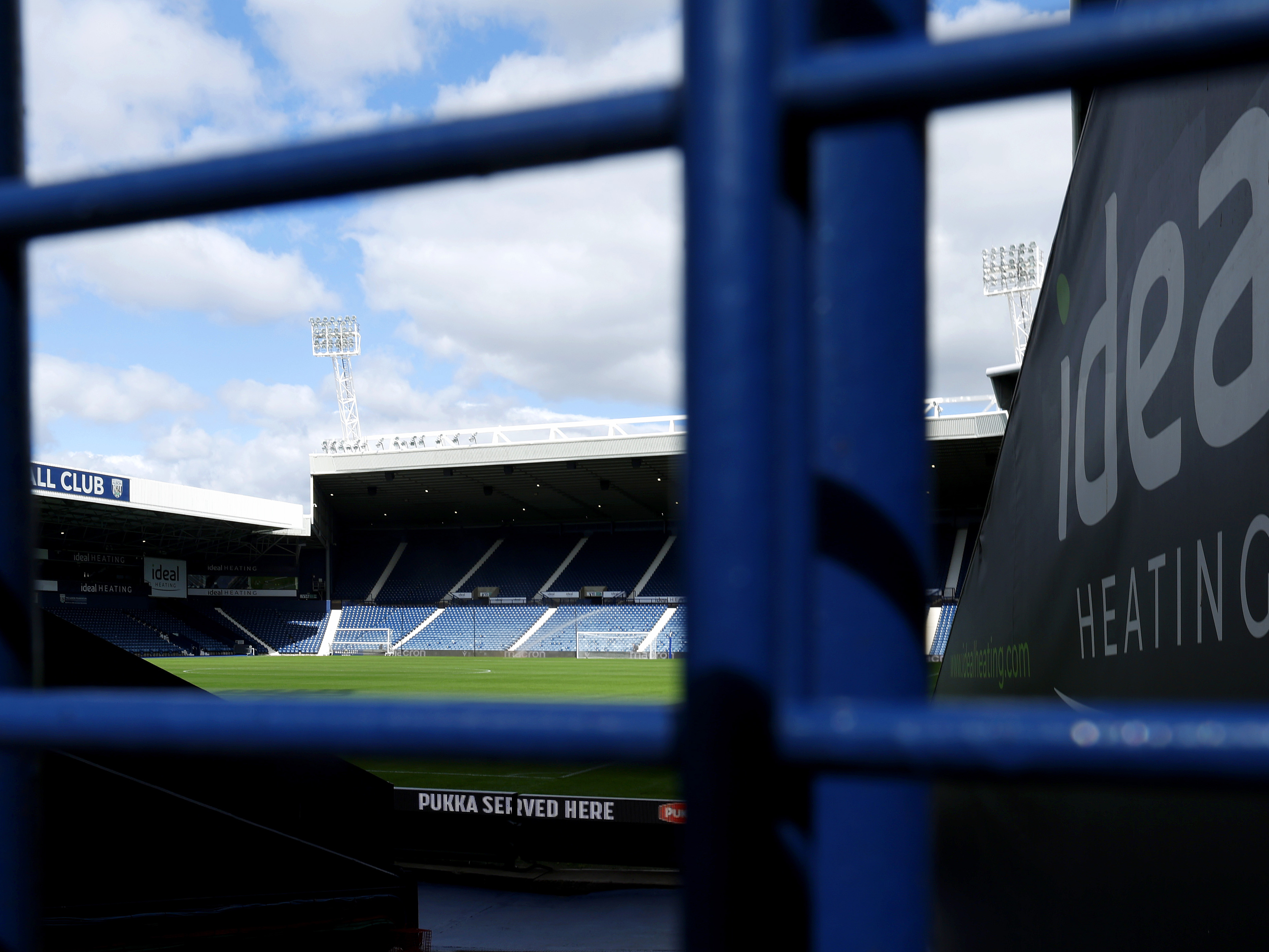 An image of The Birmingham Road End from The Smethwick End at The Hawthorns