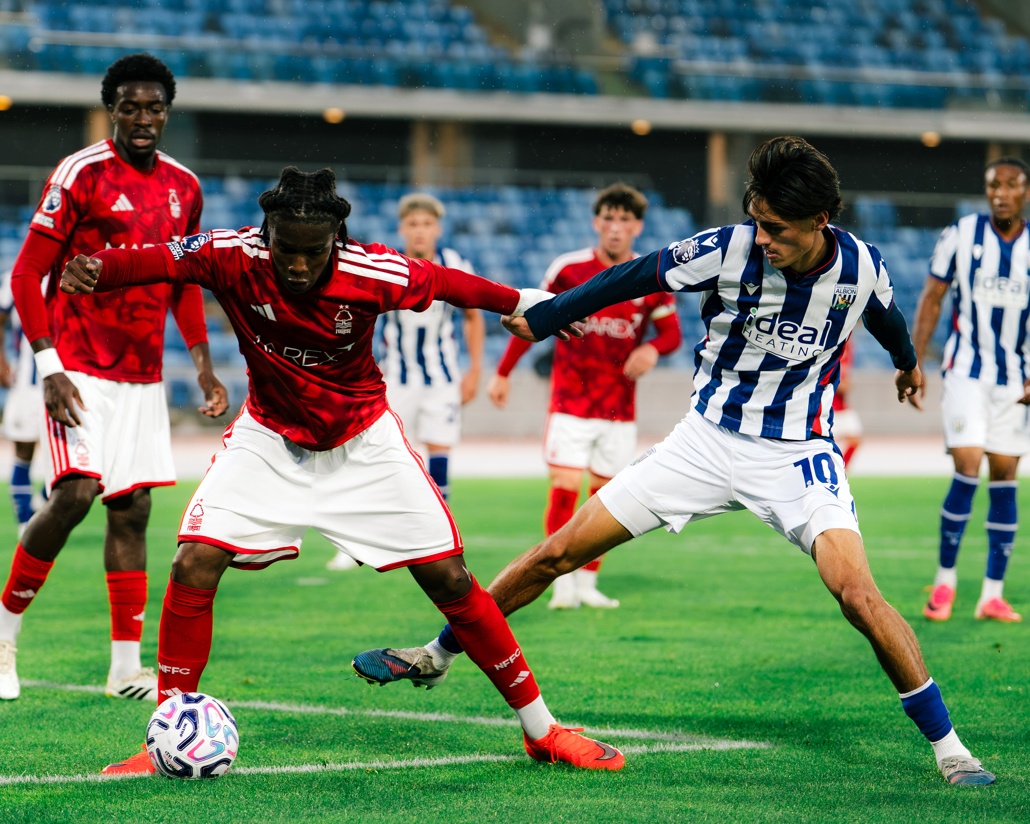 Rio Parmar in action for Albion's U21s.