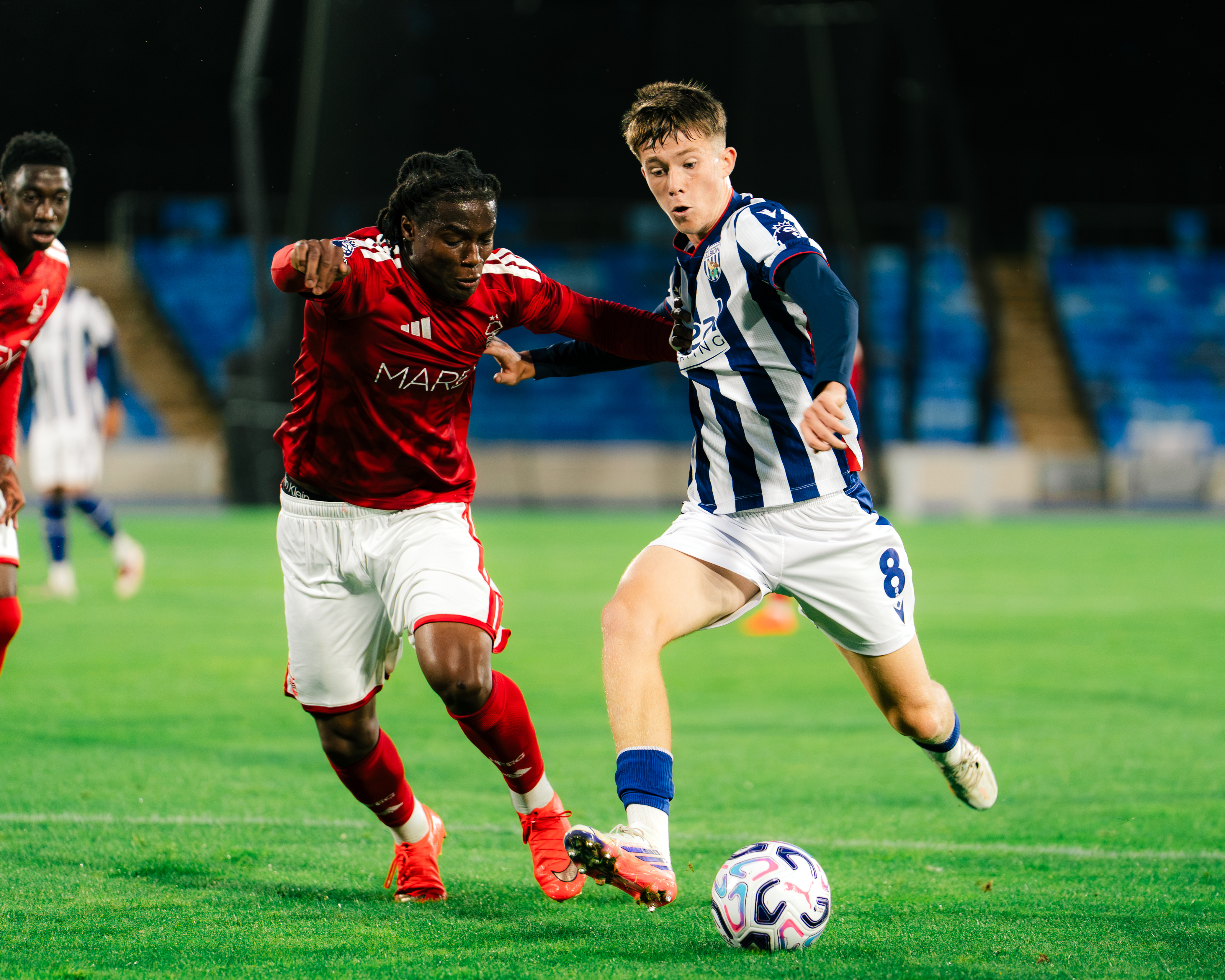 Ryan Colesby in action for Albion's U21s.