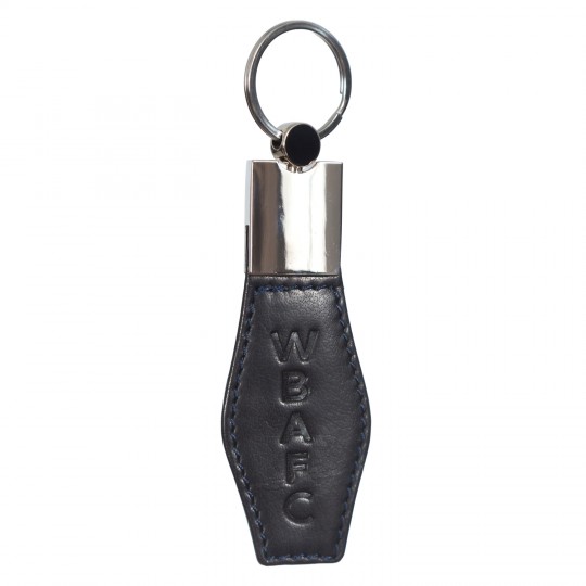Leather Text Keyring