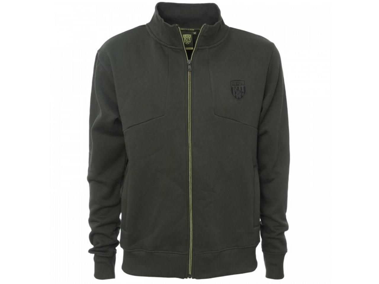 Funnel Neck Zip Through Jacket - Olive