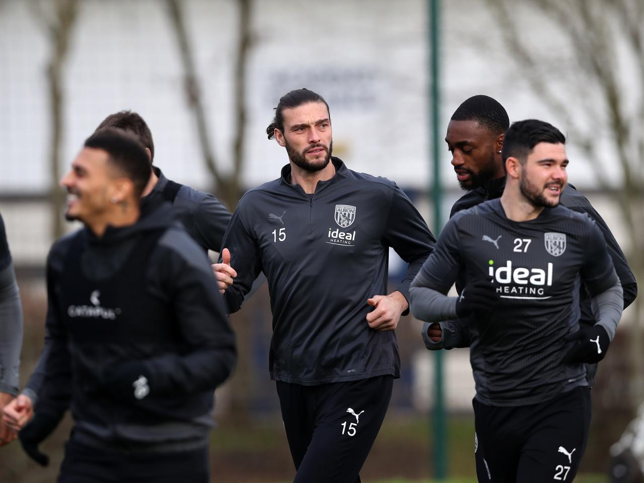 Andy Carroll in training for the first time