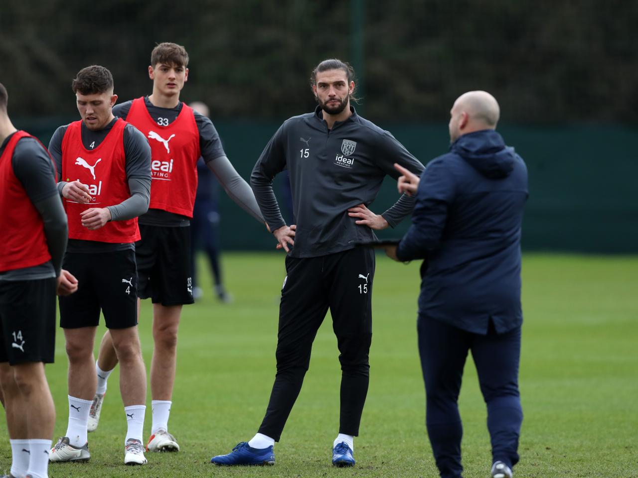 Andy Carroll in training for the first time