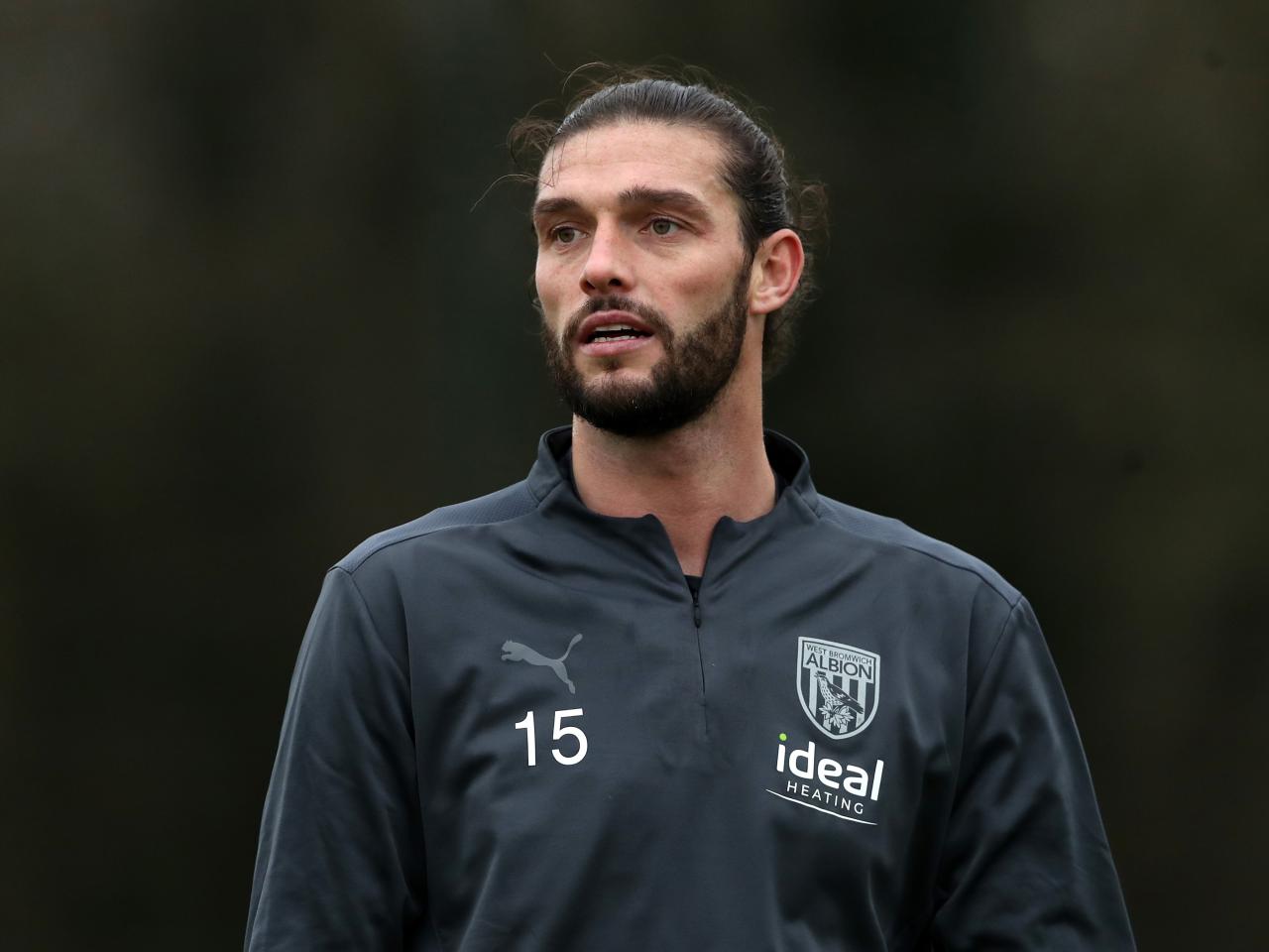 Andy Carroll in training for the first time