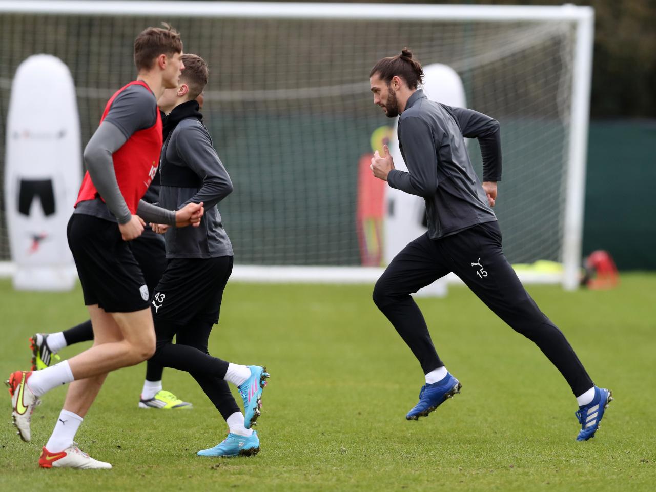 Andy Carroll in training for the first time