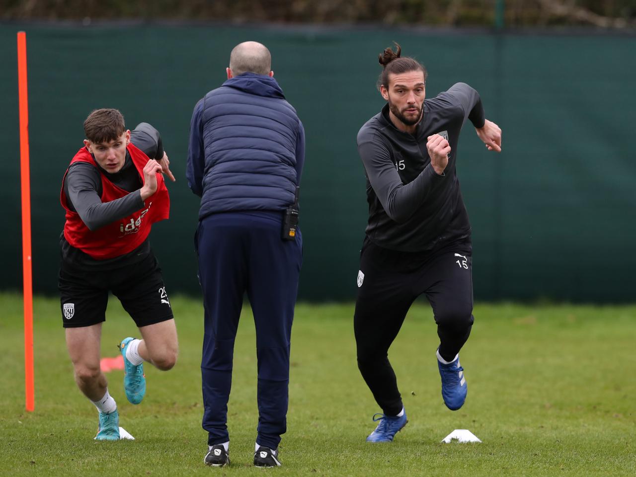 Andy Carroll in training for the first time