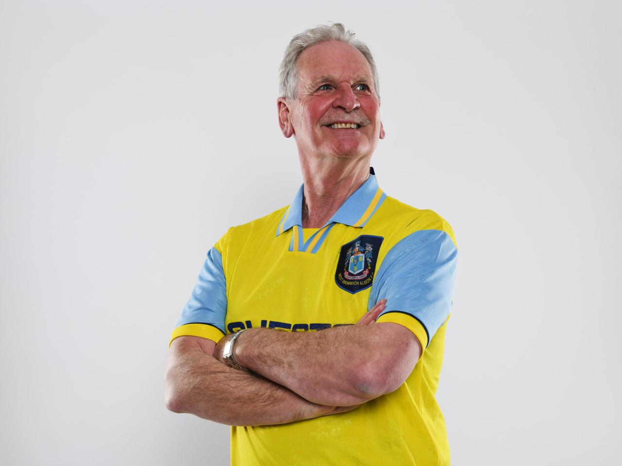 Ally Robertson wears 95-97 Away Retro