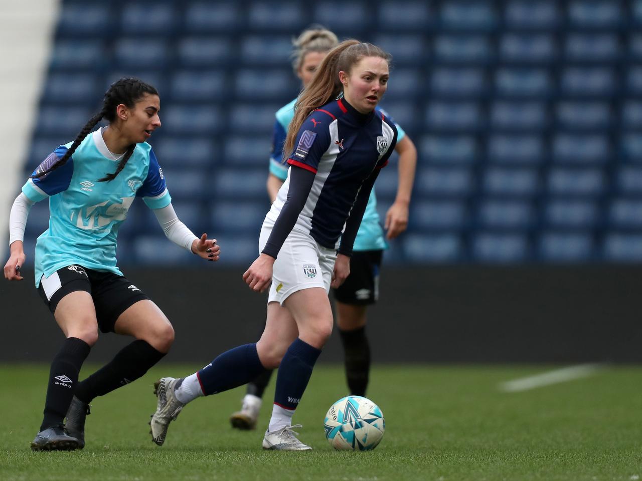 Albion Women marked their first-ever game at The Hawthorns with a win on Sunday afternoon – beating Derby County 2-0 in front of 1,871 supporters