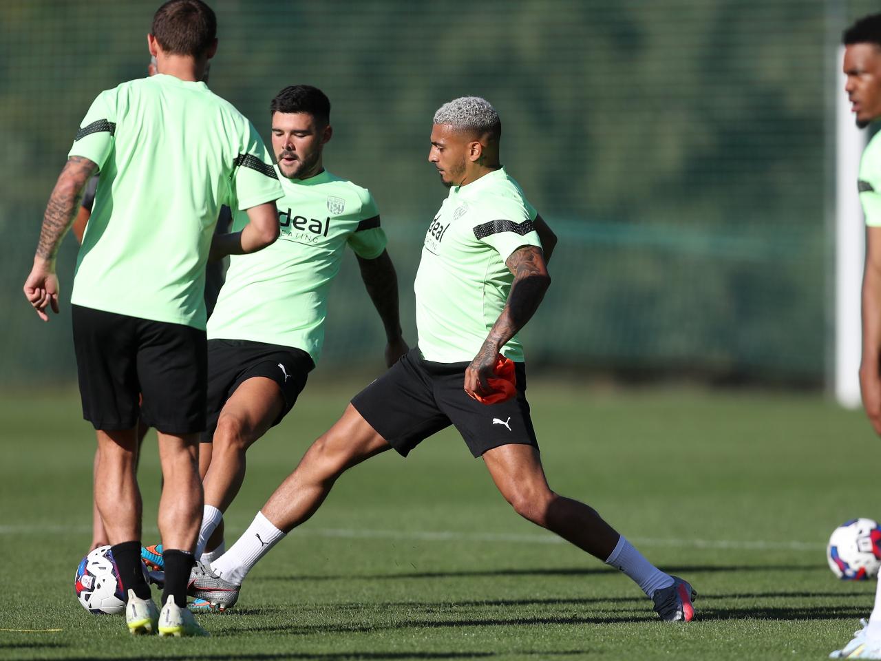 Albion players train in Portugal.