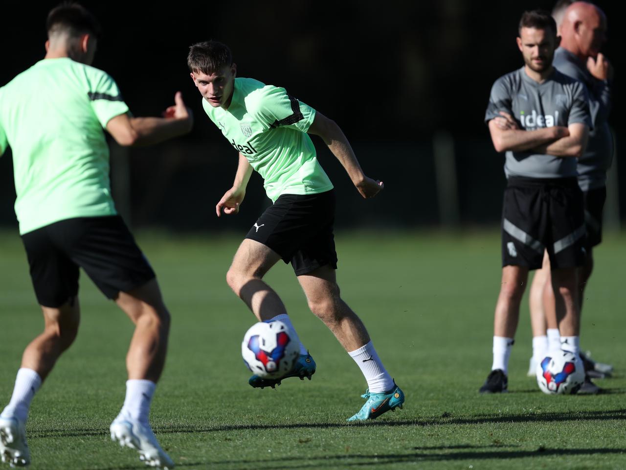 Albion players train in Portugal.