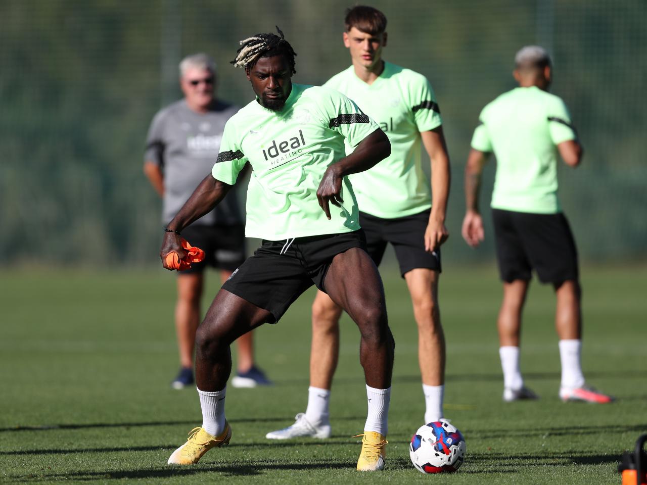 Albion players train in Portugal.