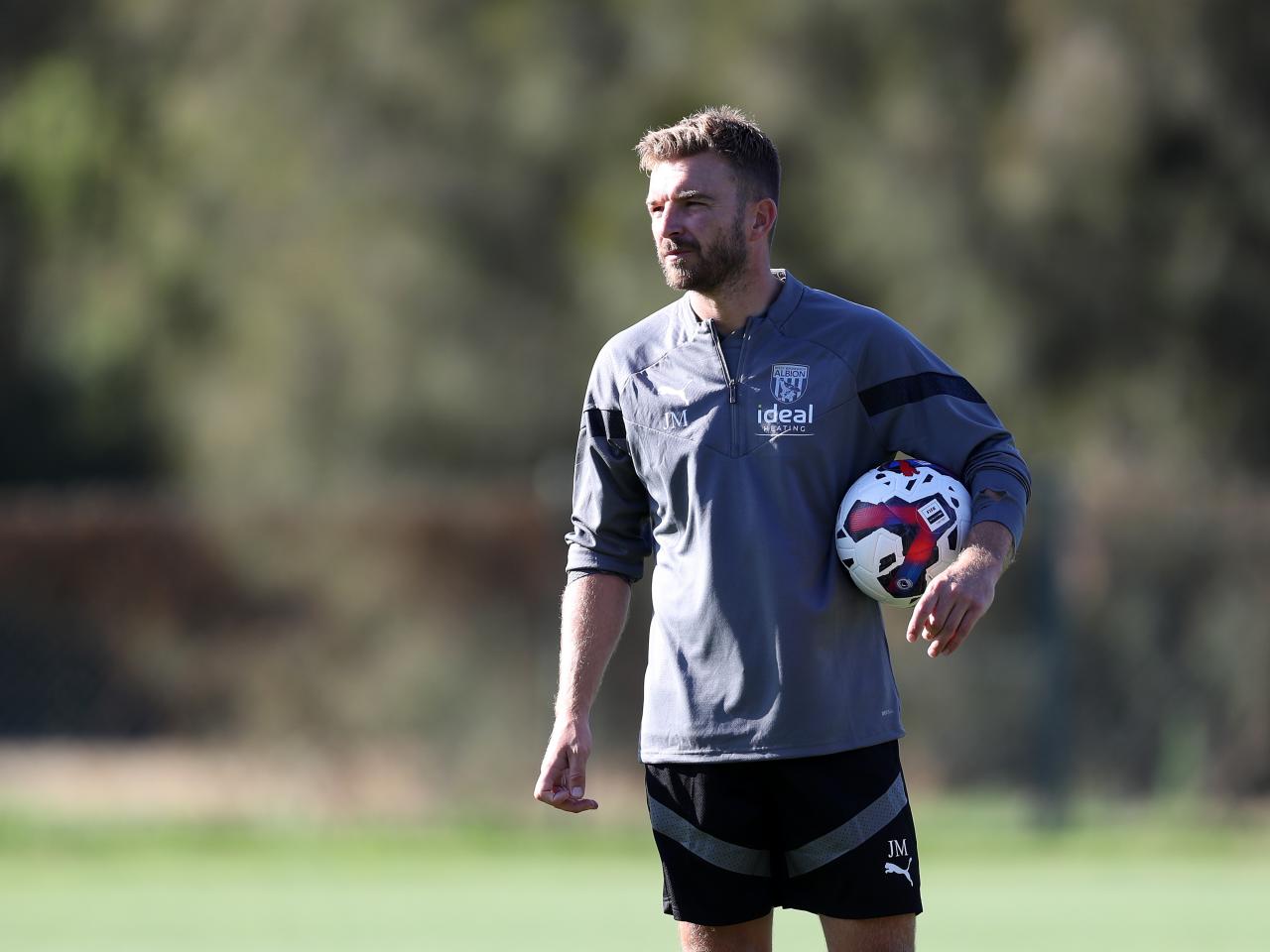 Albion players train in Portugal.
