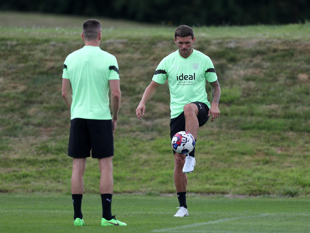 Albion players in pre-season training.