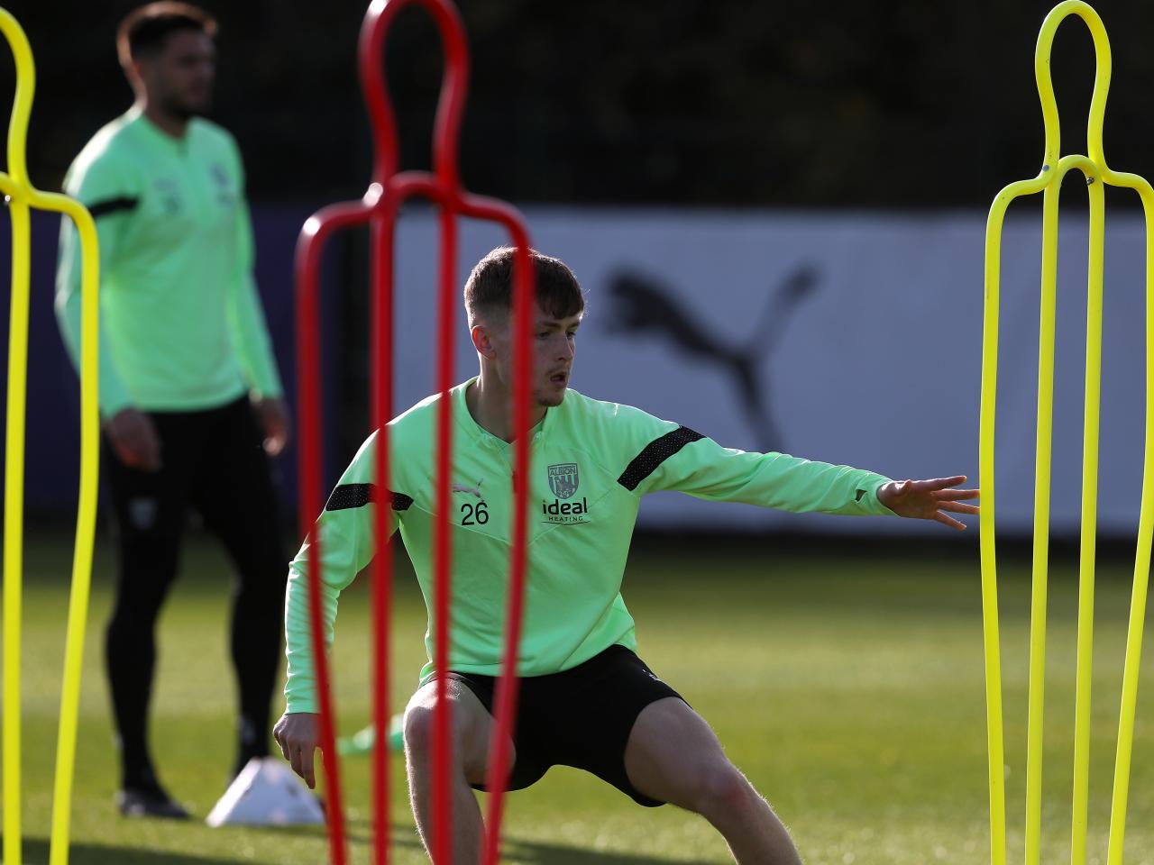 Carlos Corberán takes his first training session as Albion boss.
