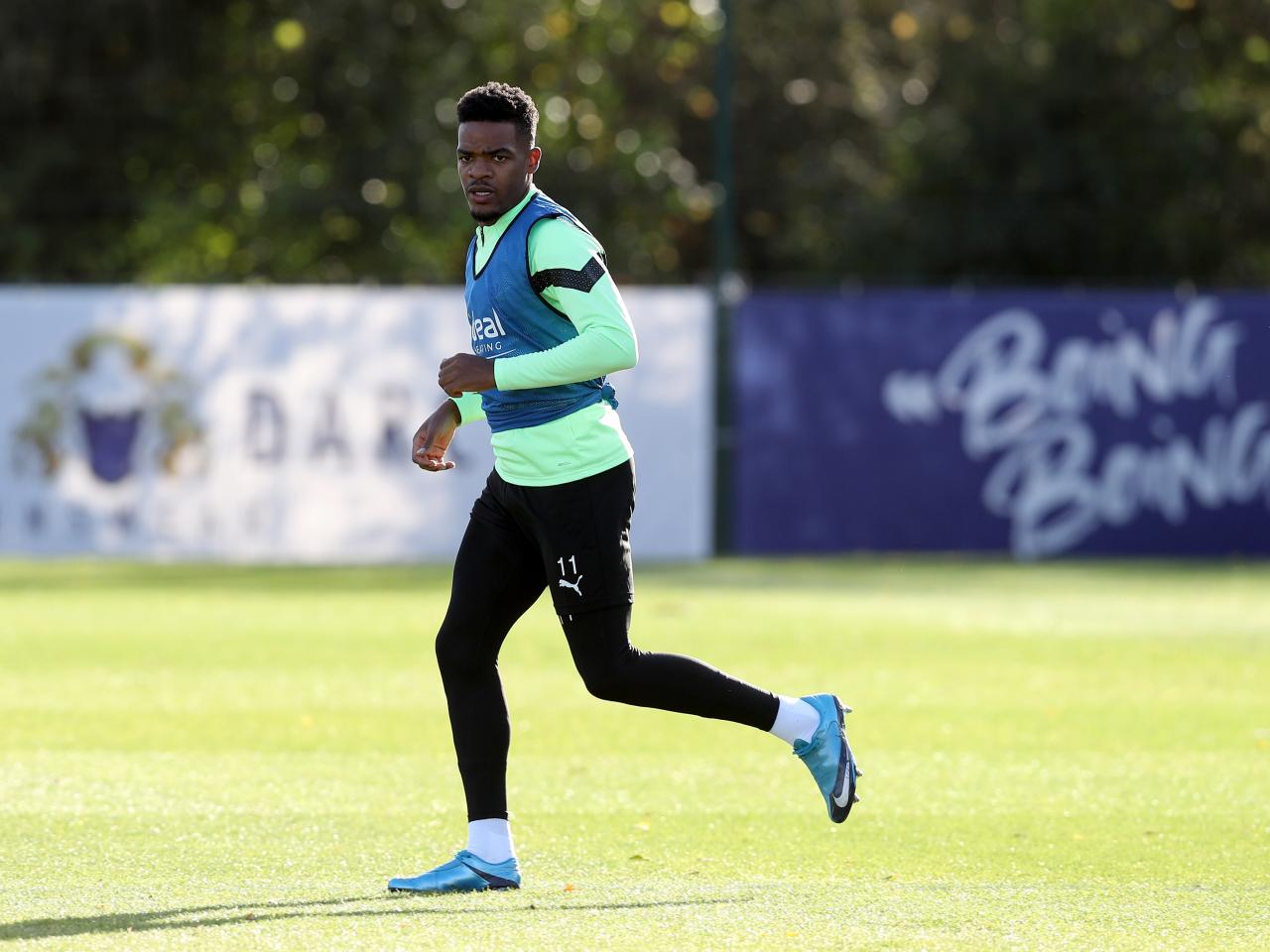 Carlos Corberán takes his first training session as Albion boss.
