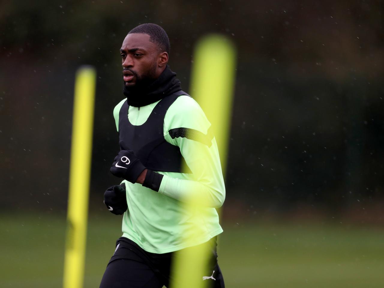 Semi Ajayi during Albion training.